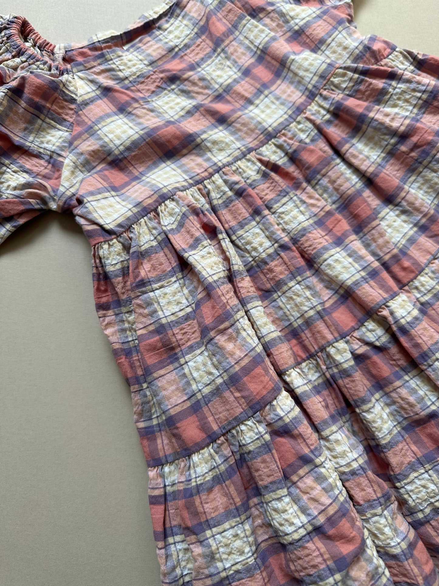 Next Checked Puff Sleeved Summer Dress in 5 Years