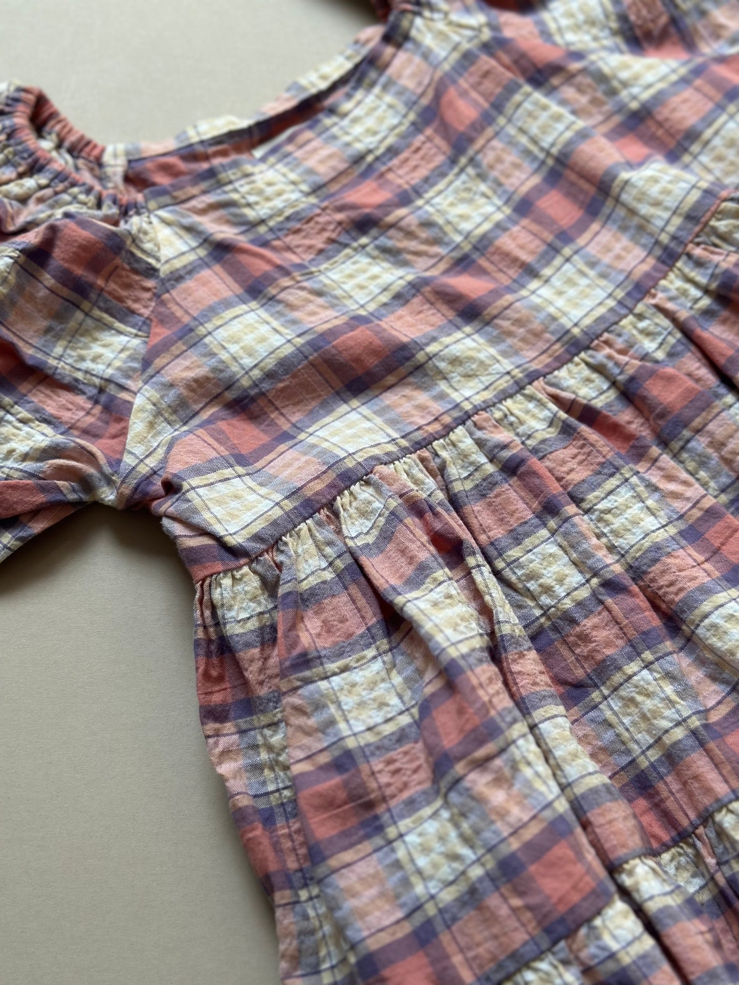 Next Checked Puff Sleeved Summer Dress in 5 Years