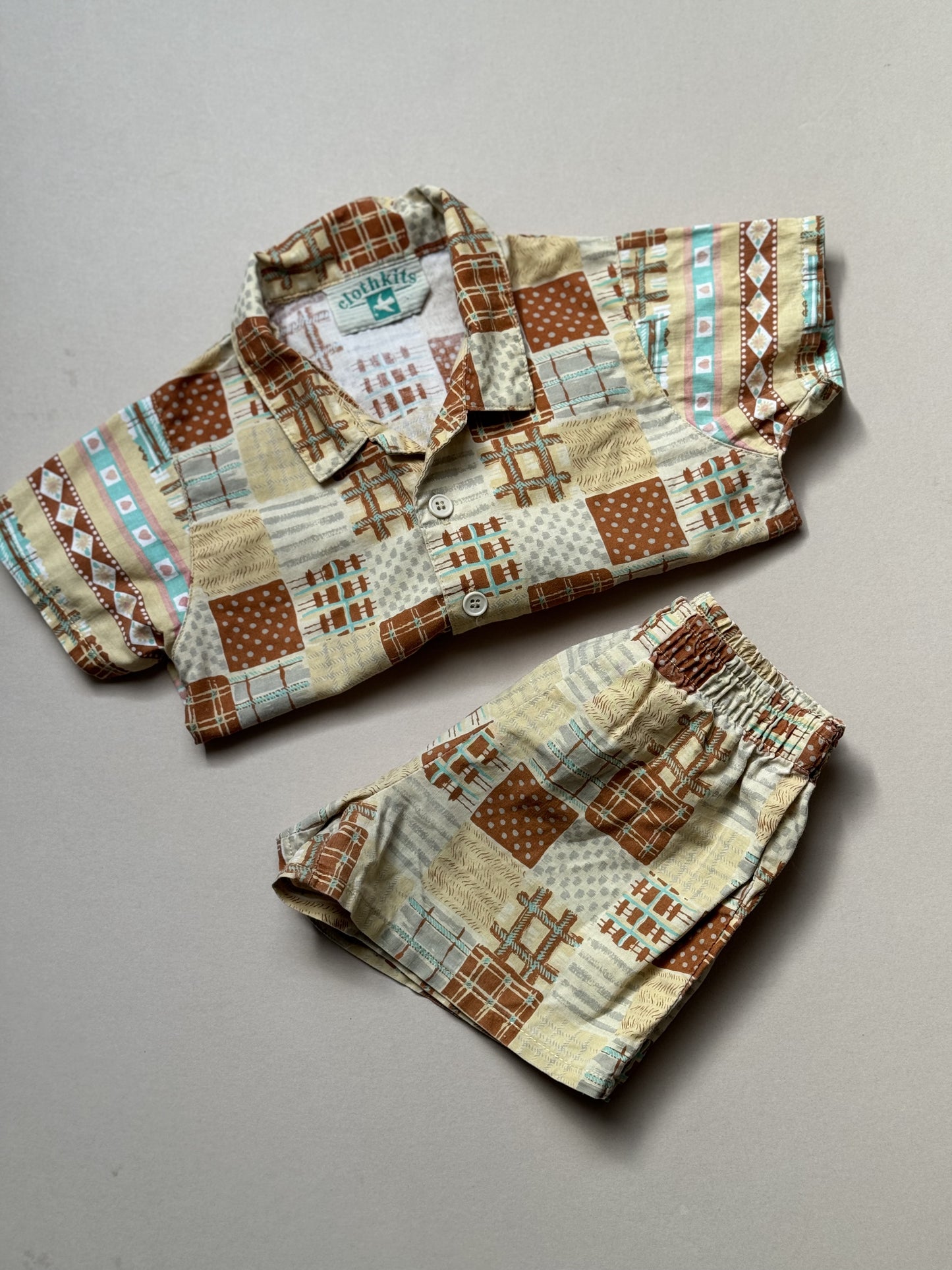 Vintage Cloth Kits Cotton Printed Summer Set in 12 Months