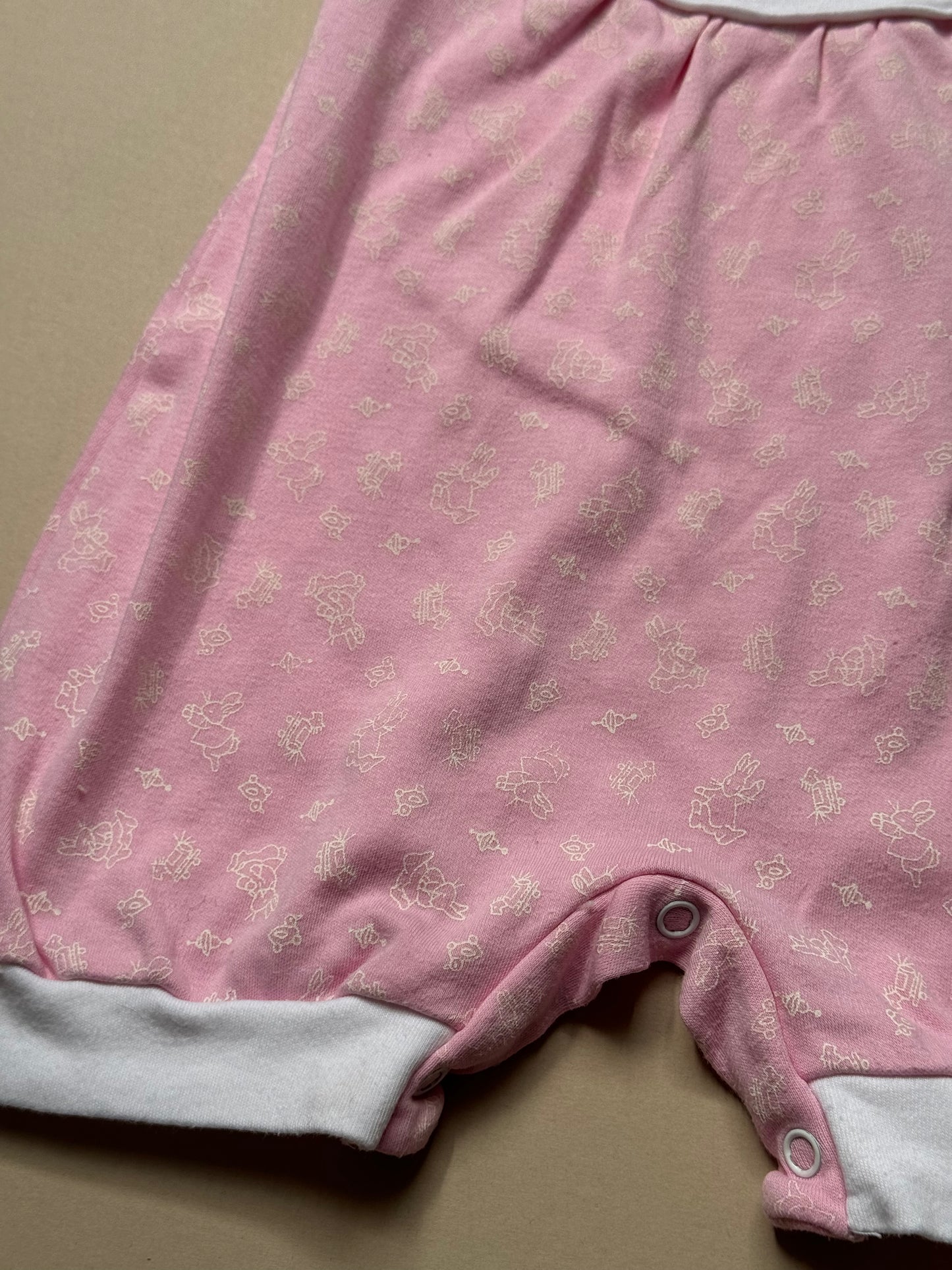 Vintage Bunnykins Bunny Printed Onesie Best Fit 6 Months