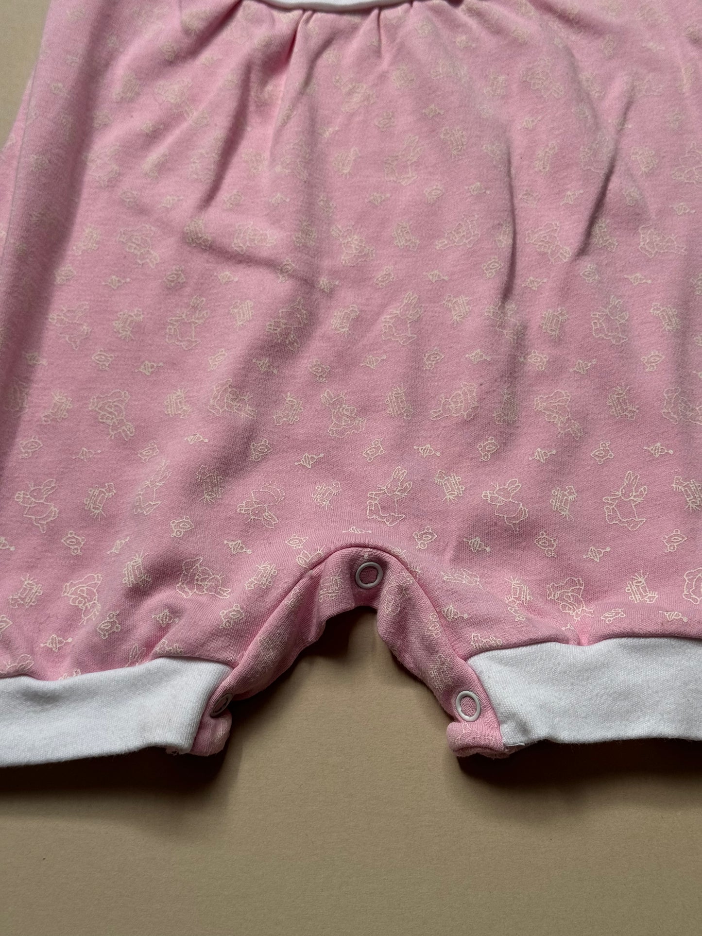 Vintage Bunnykins Bunny Printed Onesie Best Fit 6 Months