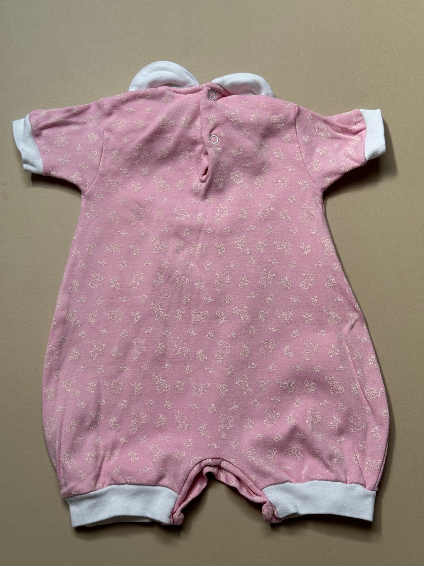 Vintage Bunnykins Bunny Printed Onesie Best Fit 6 Months