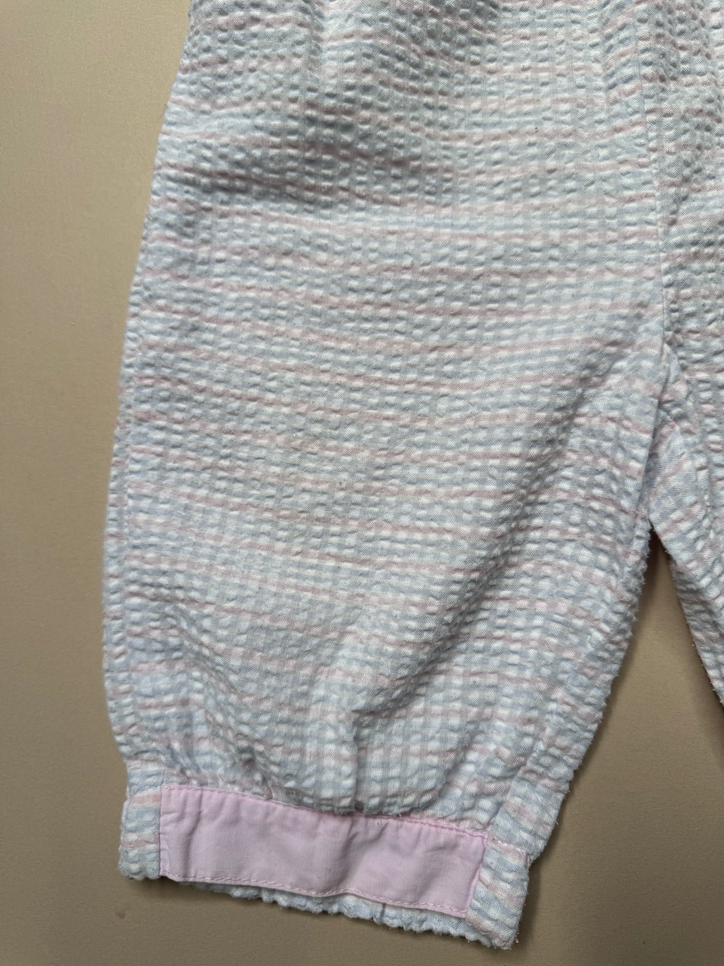 Vintage Zoo Sweet Heart Lightweight Gingham Dungarees in 3-6 Months