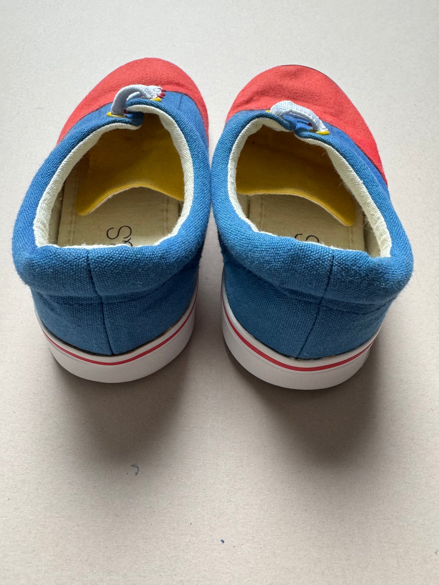 Marks & Spencer Tri Colour Canvas Trainers in UK 9