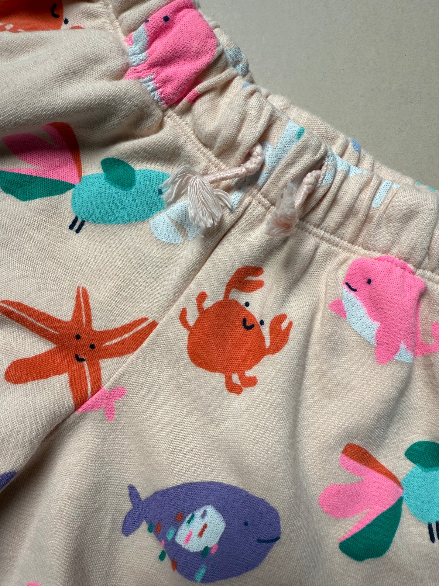 Marks & Spencer Under The Sea Cotton Shorts in 3-4 Years