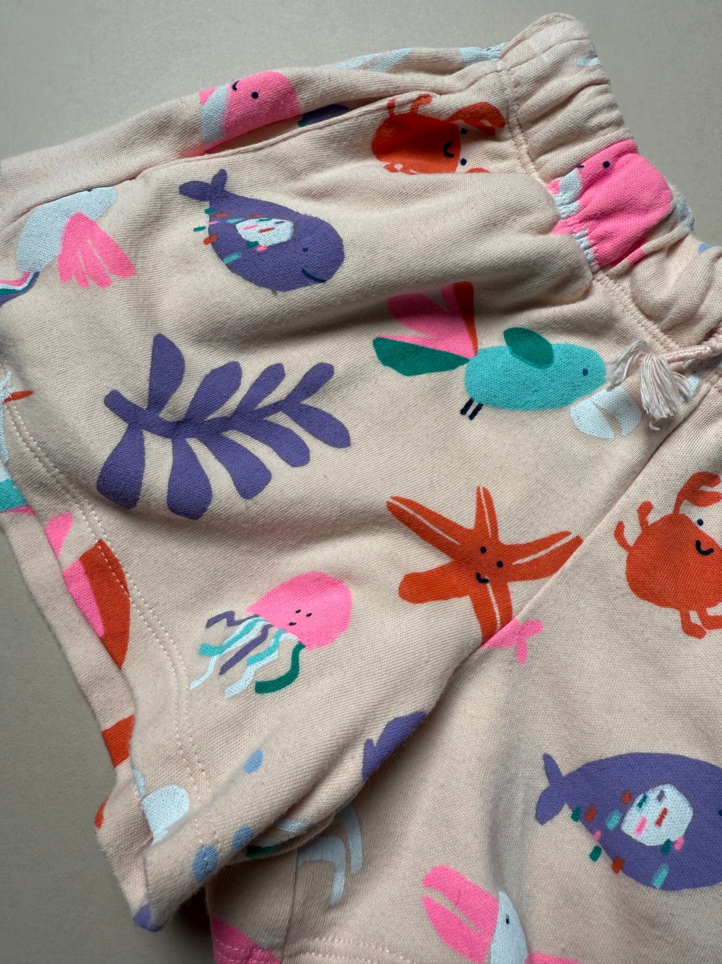 Marks & Spencer Under The Sea Cotton Shorts in 3-4 Years