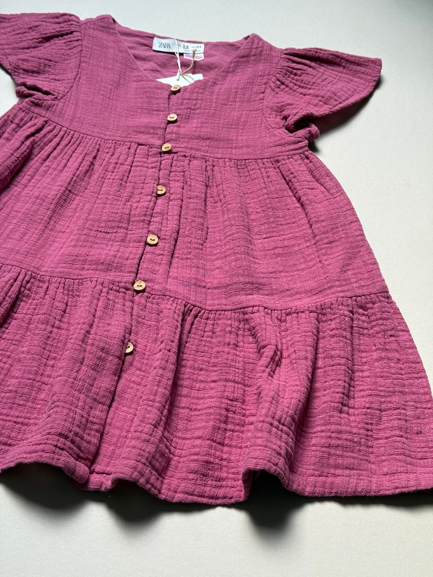Zara Romantic Pink Summer Dress in 3-4 Years