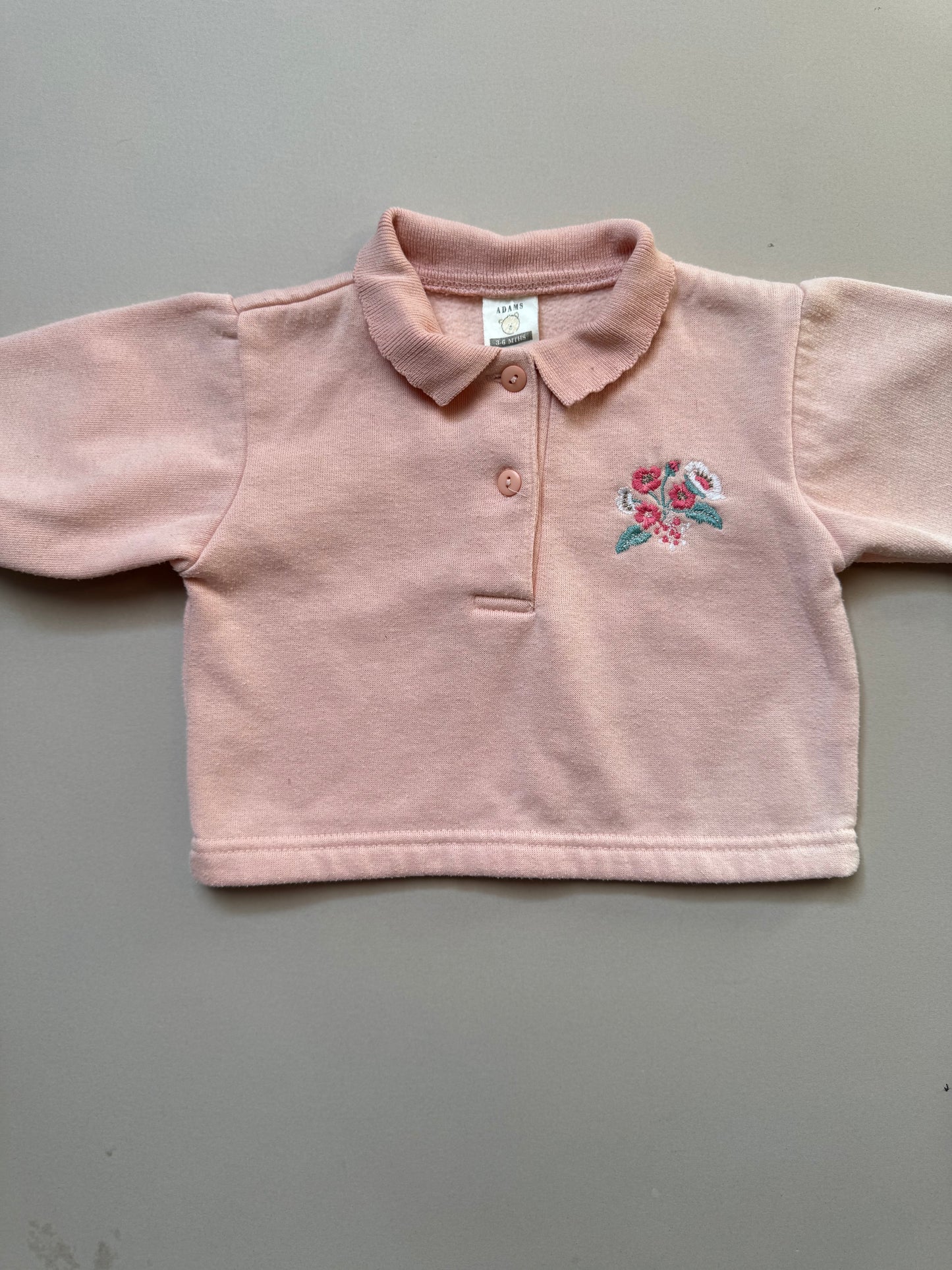 Vintage Adams Floral Sweat Top & Leggings Set in 3-6 Months