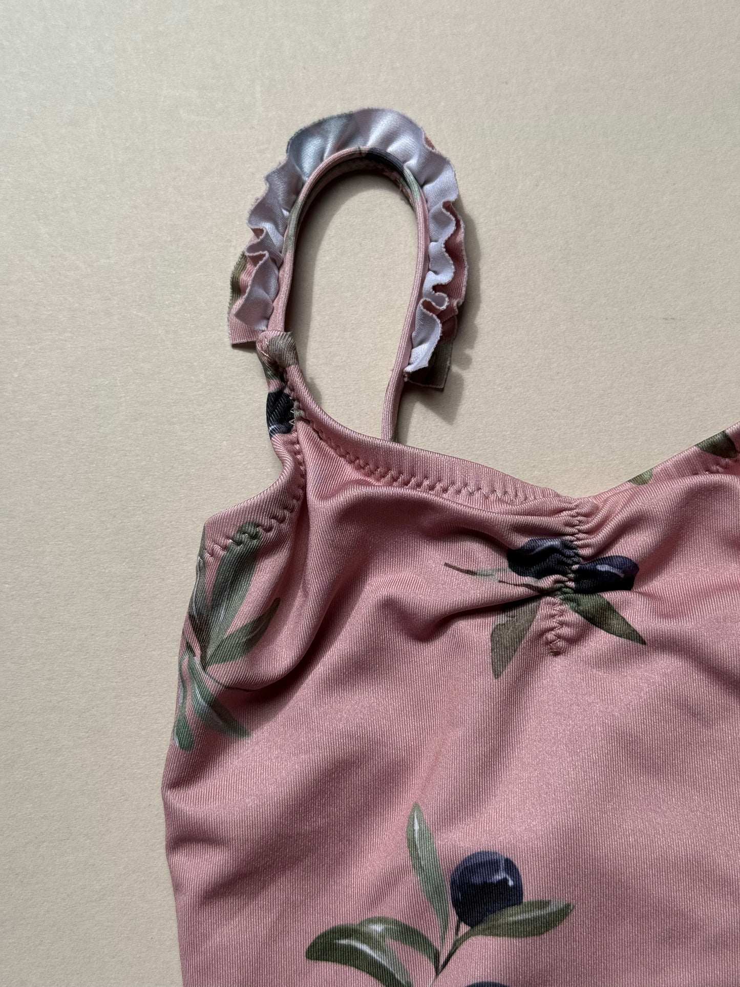 Zara Olive Printed Swimming Costume in 2-3 Years