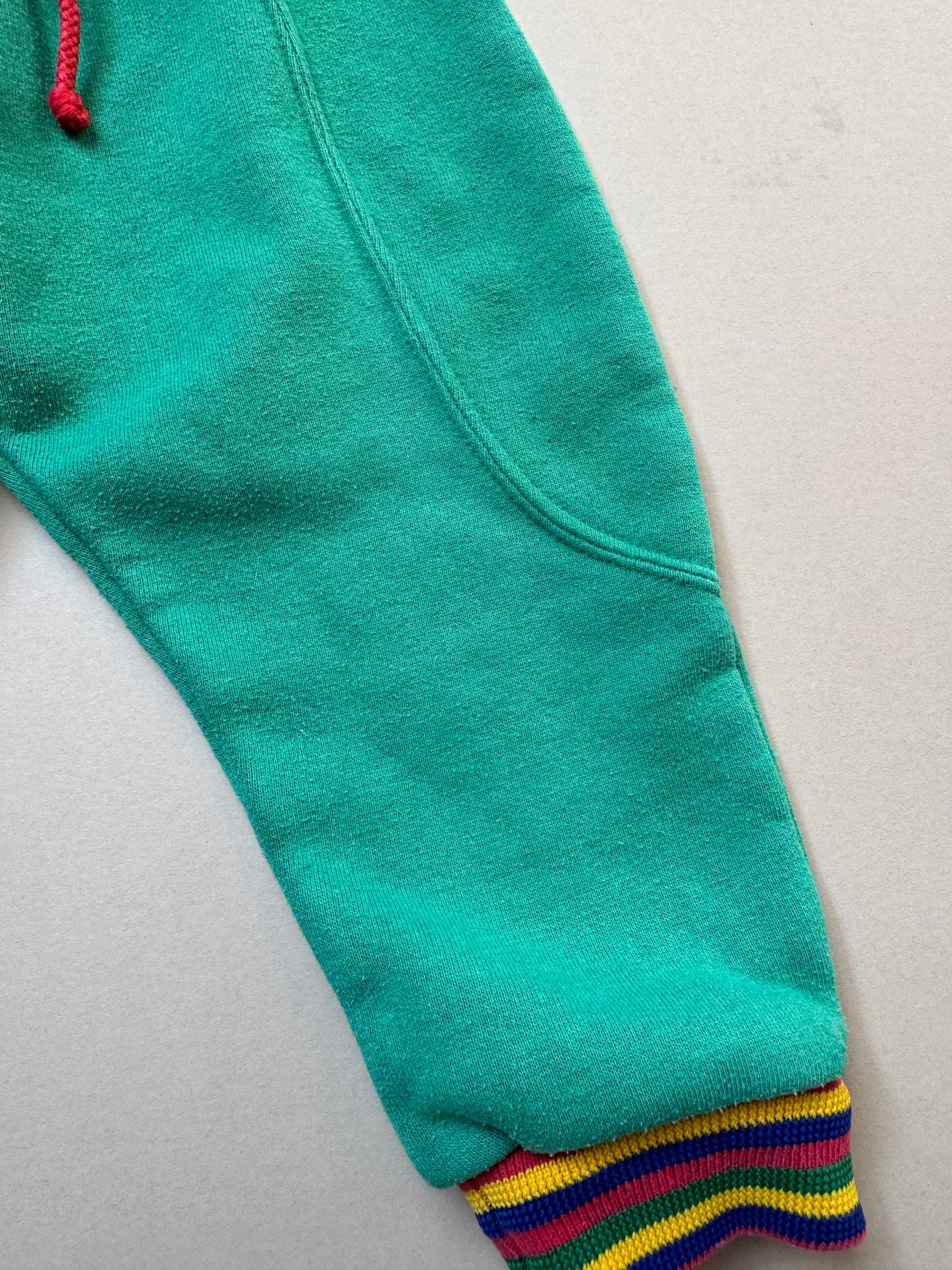 Vintage Debenhams Green Jogging Bottoms in 6-12 Months