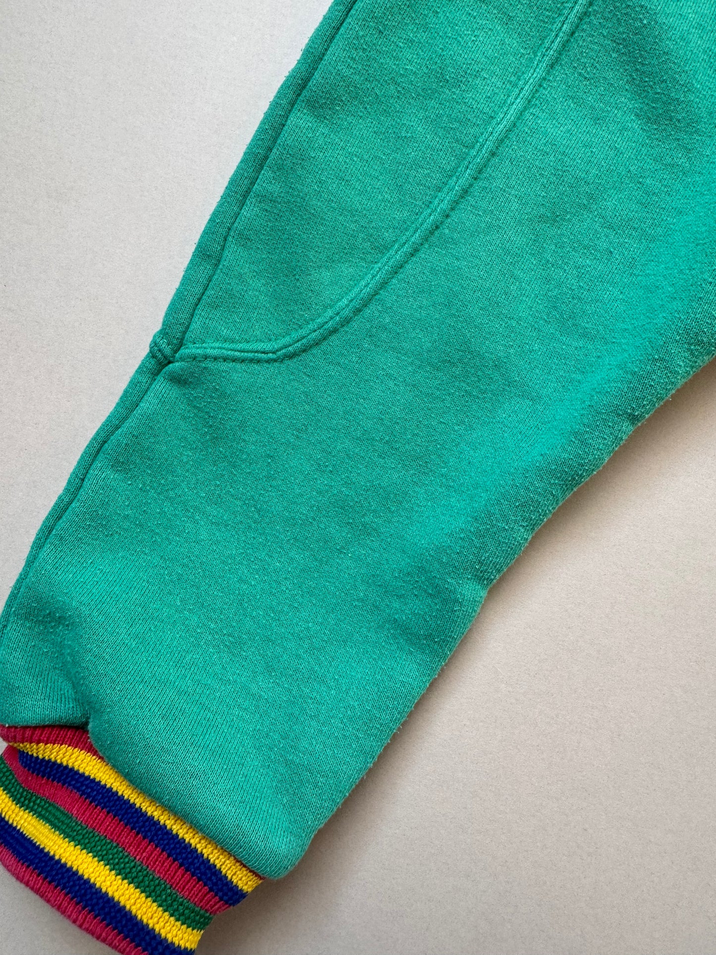Vintage Debenhams Green Jogging Bottoms in 6-12 Months