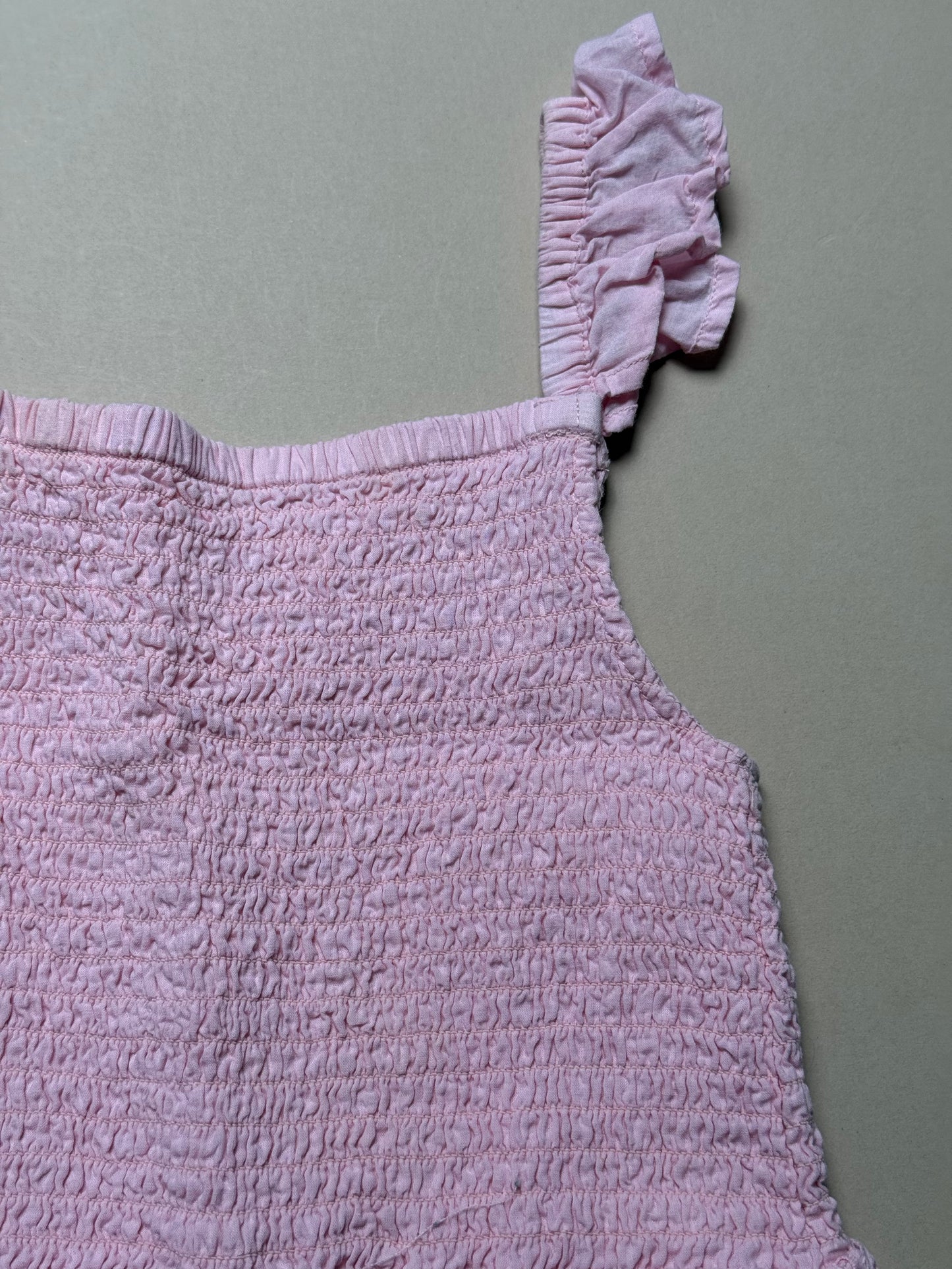 M&Co Kids Pink Broderie Anglaise Strappy Jumpsuit in 6-7 Years