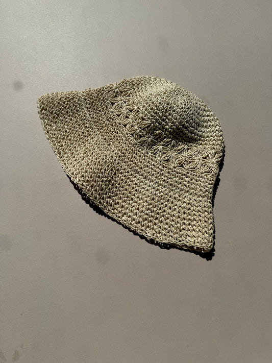Crochet Bucket Straw Hat