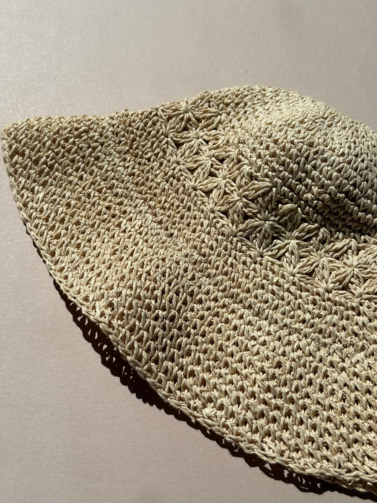 Crochet Bucket Straw Hat