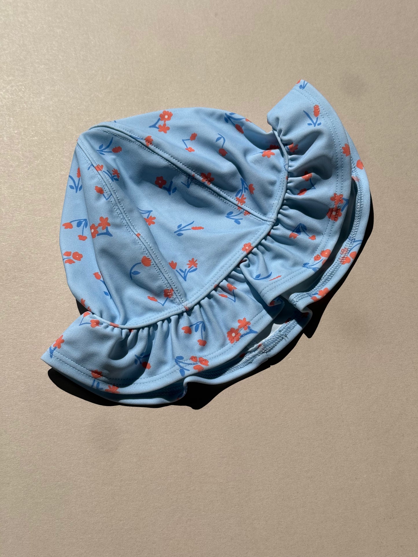 Marks & Spencer Light Blue Floral Hat in 12-18 Months