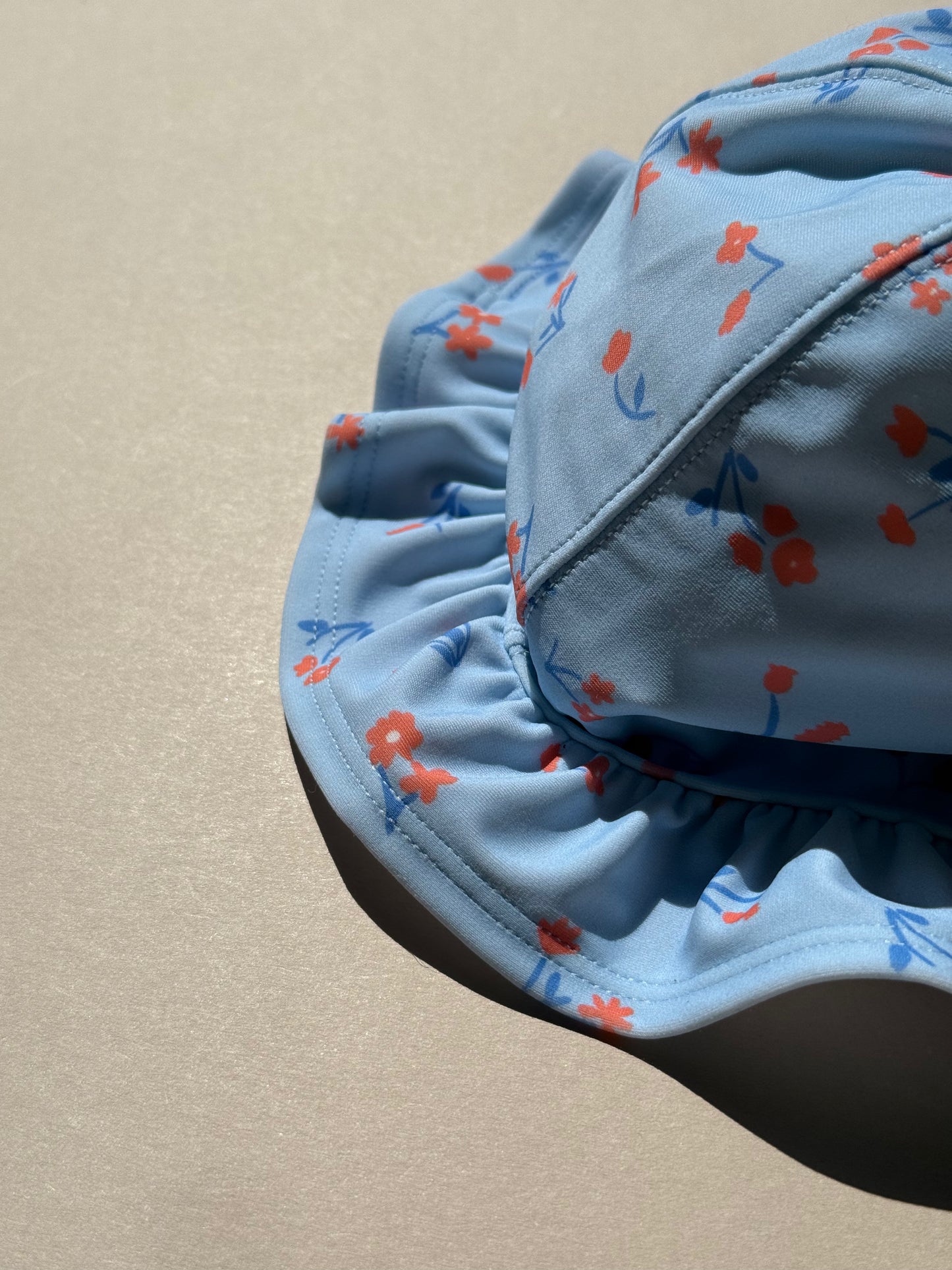 Marks & Spencer Light Blue Floral Hat in 12-18 Months