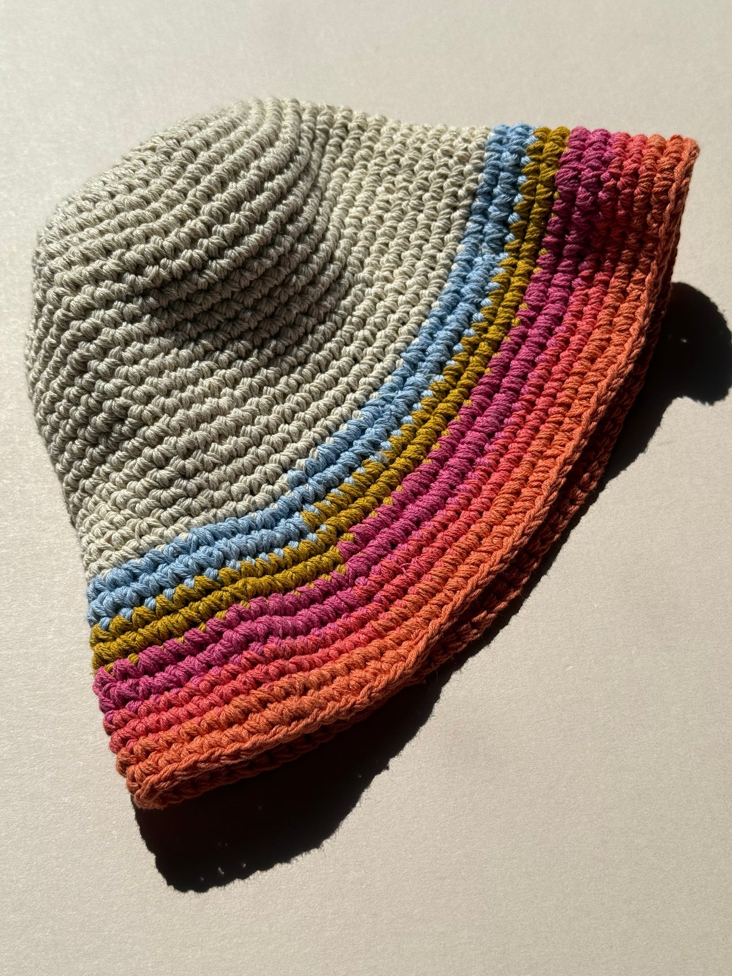 Crochet Rainbow Hat