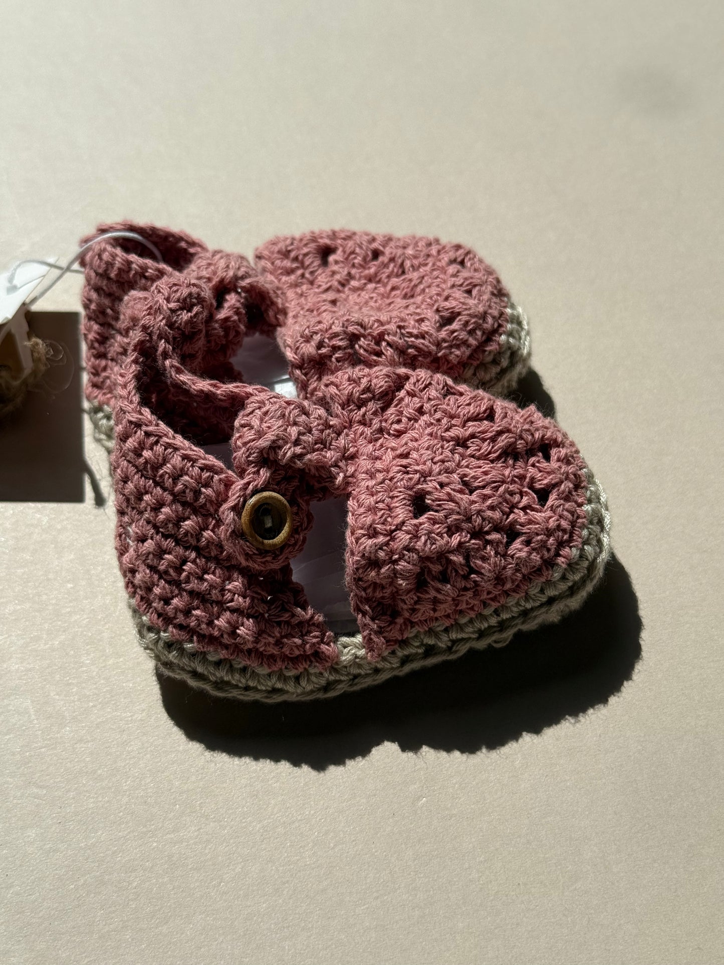 Zara Pink Crochet Sandals UK Size 3