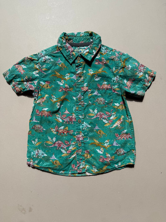 TU Retro Dinosaur Printed Short Sleeved Shirt in 18-24 Months