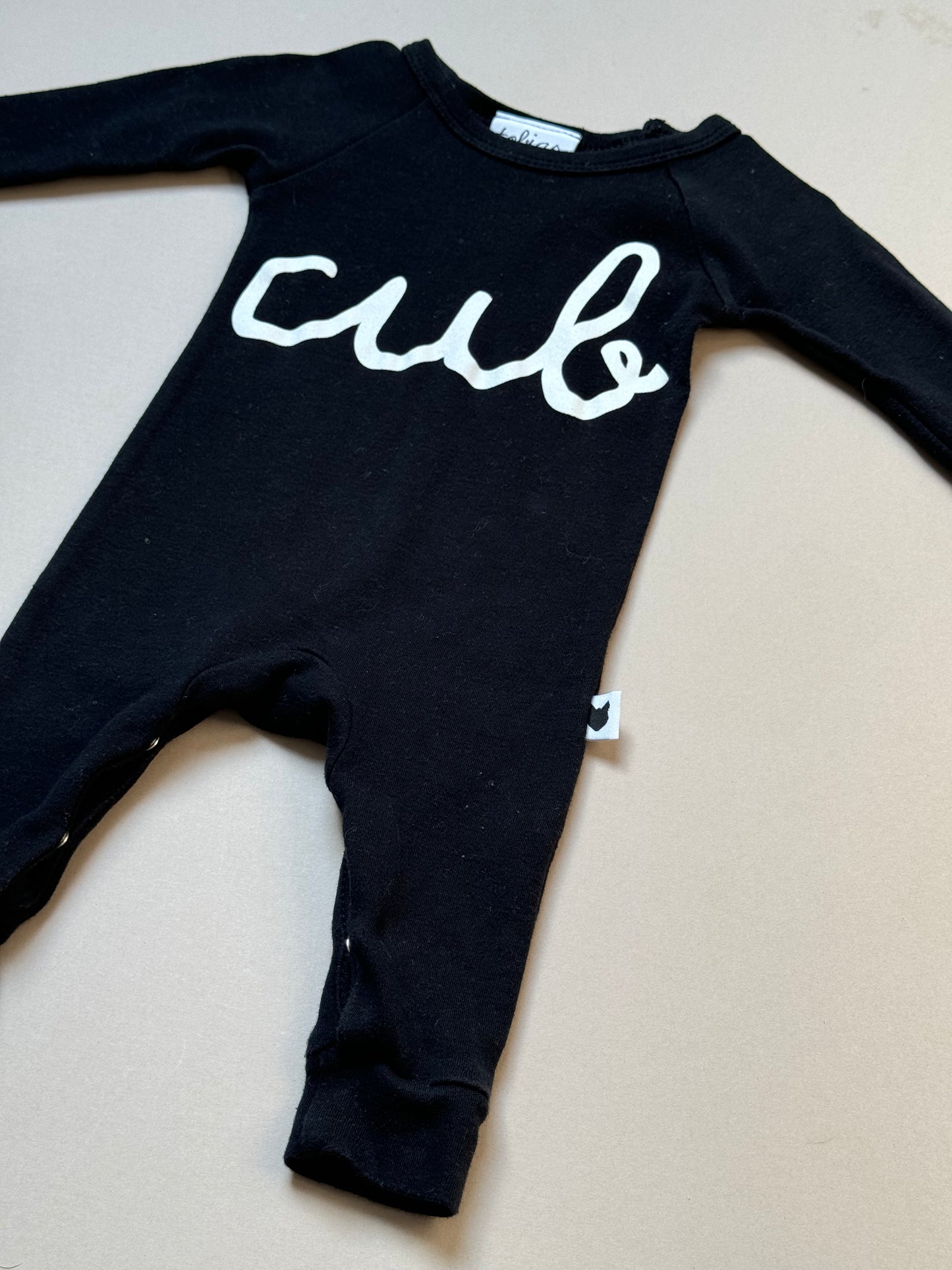 Tobias & the Bear Cub Long Sleeved Onesie in 0-3 Months