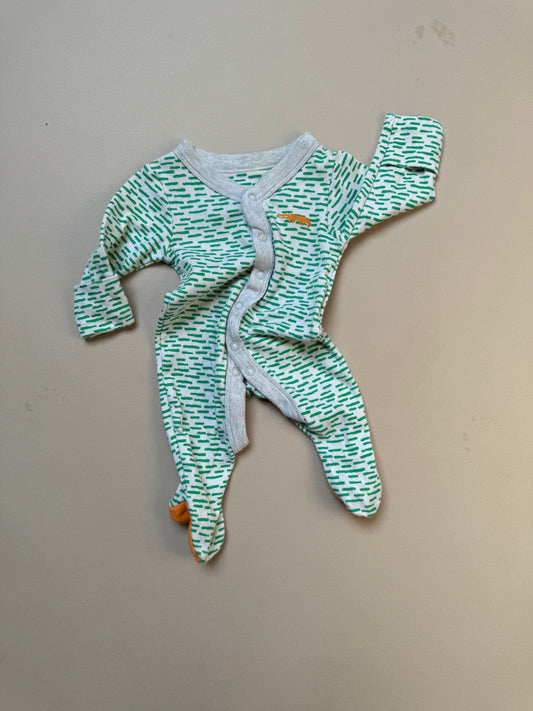 Marks & Spencer Crocodile Long Sleeved Onesie in Newborn