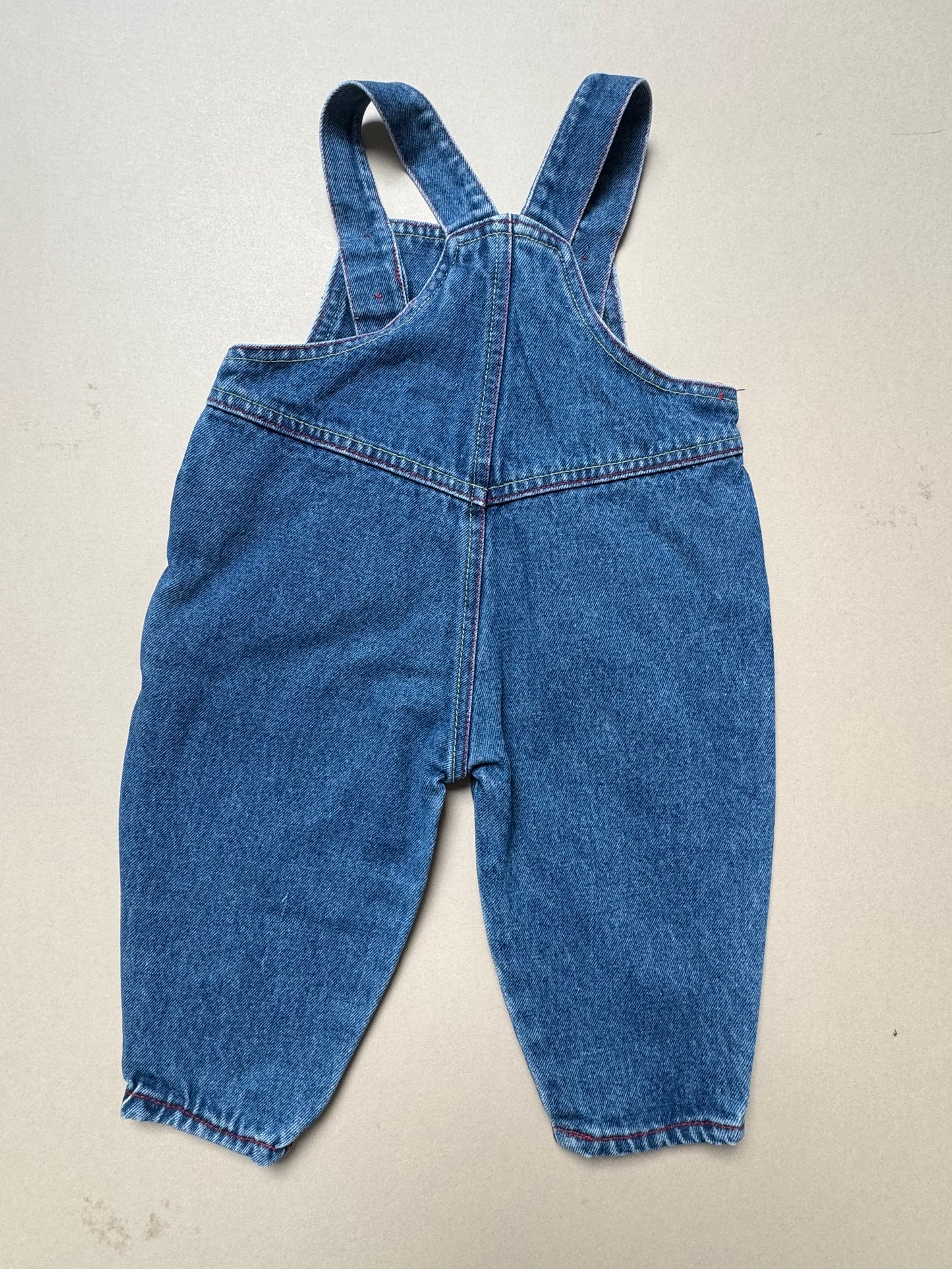 Vintage C&A Denim Dungarees in 3-6 Months
