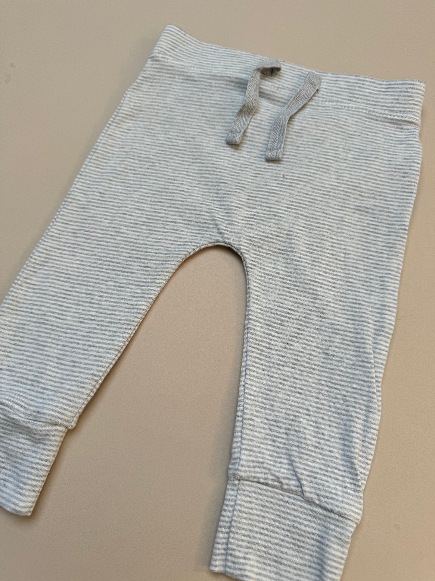 George Grey Striped Leggings in 3-6 Months