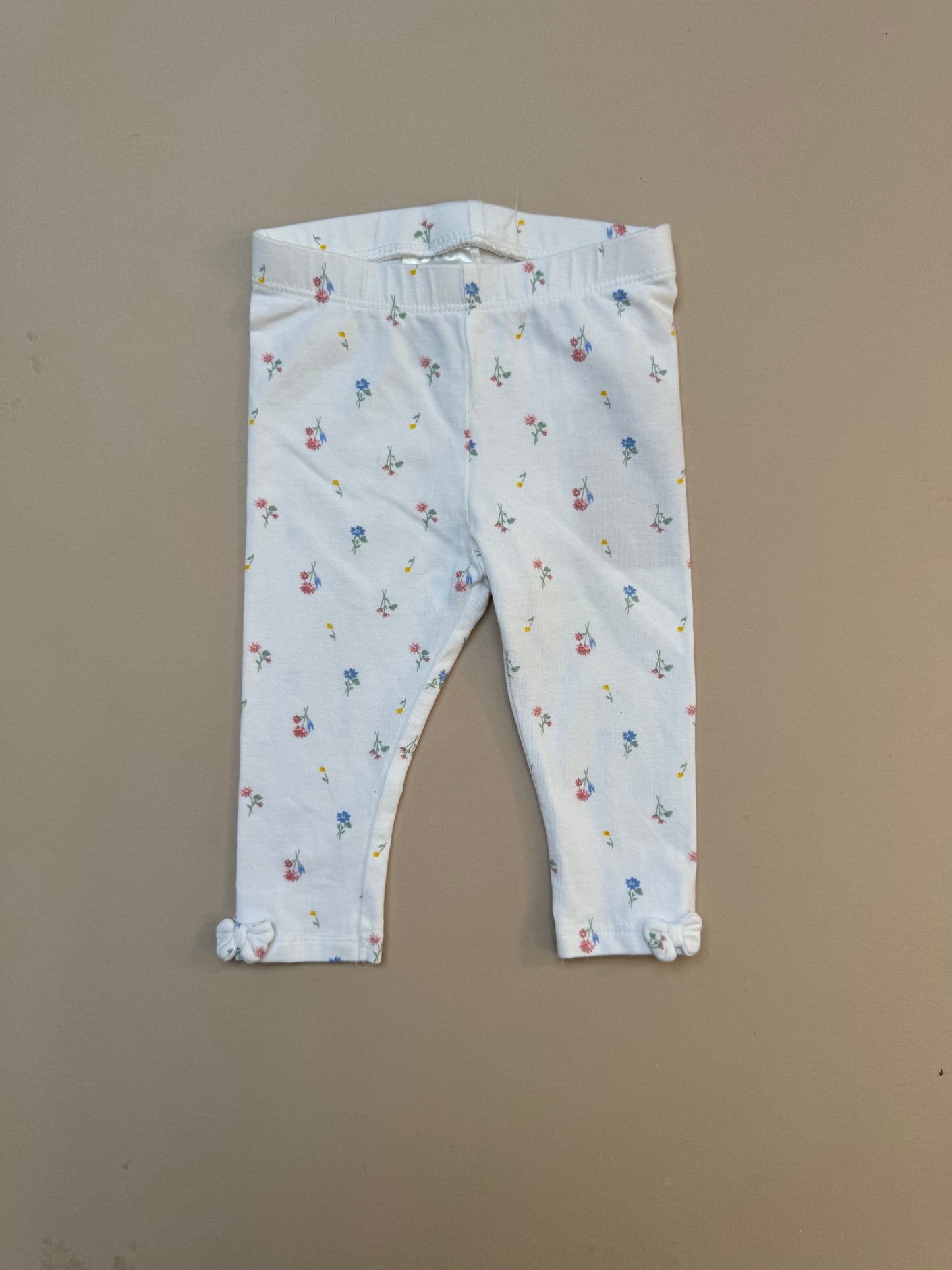 H&M Floral Cotton Leggings in 4-6 Months