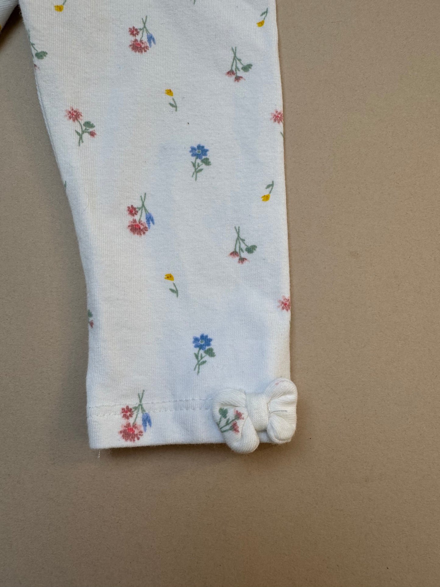 H&M Floral Cotton Leggings in 4-6 Months
