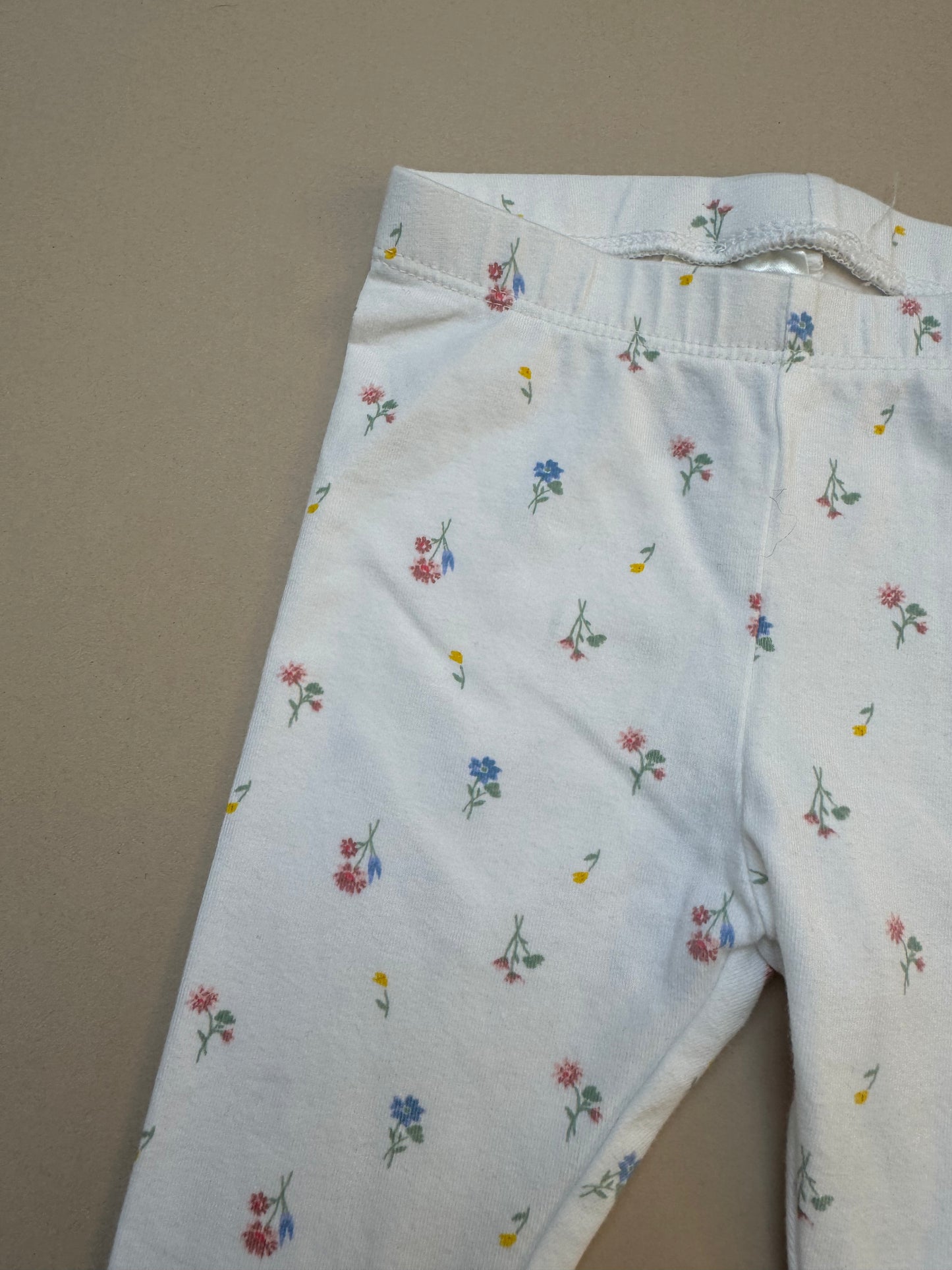 H&M Floral Cotton Leggings in 4-6 Months