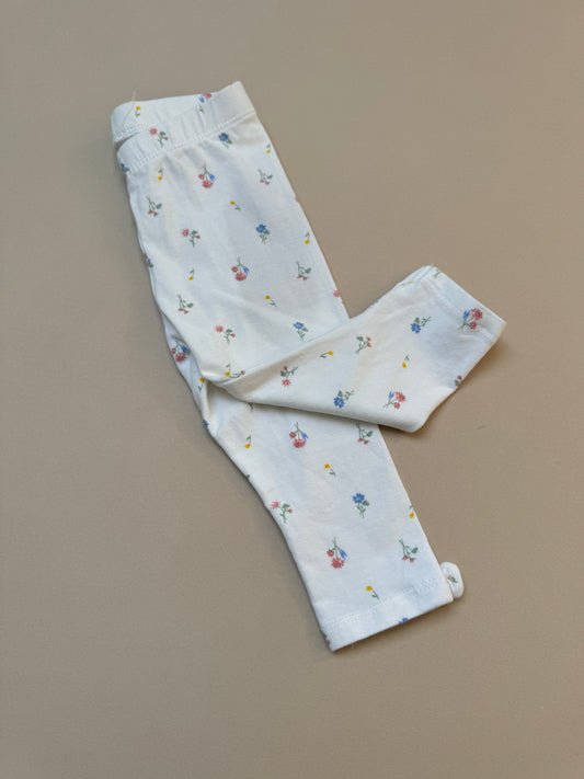 H&M Floral Cotton Leggings in 4-6 Months