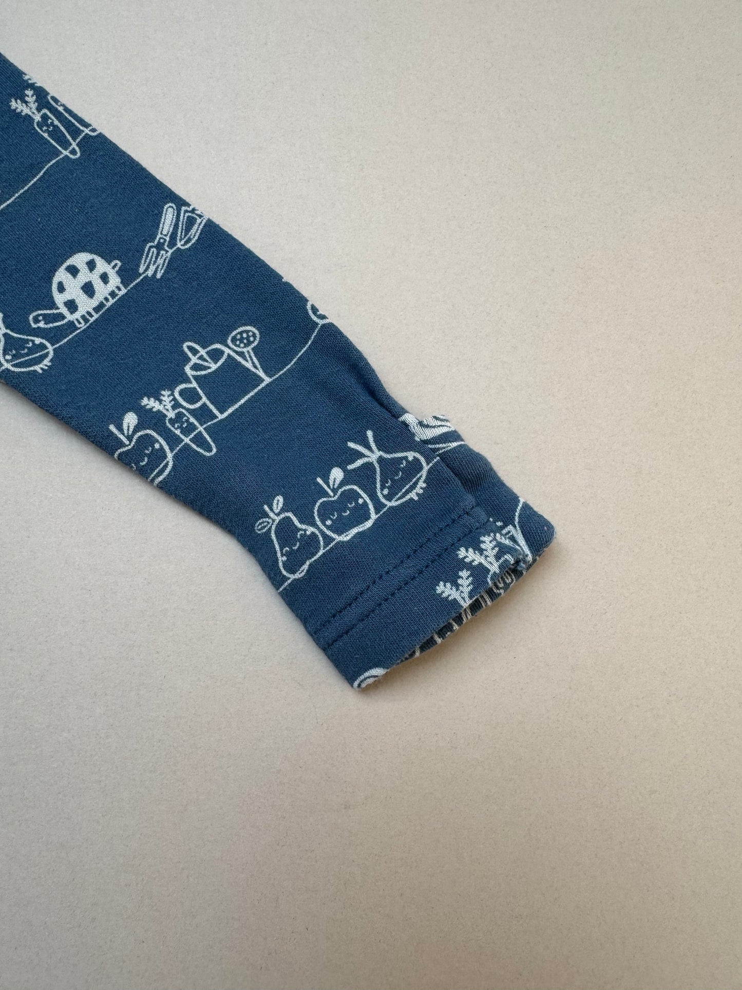 George Gardening Printed Zip Up Onesie in 3-6 Months