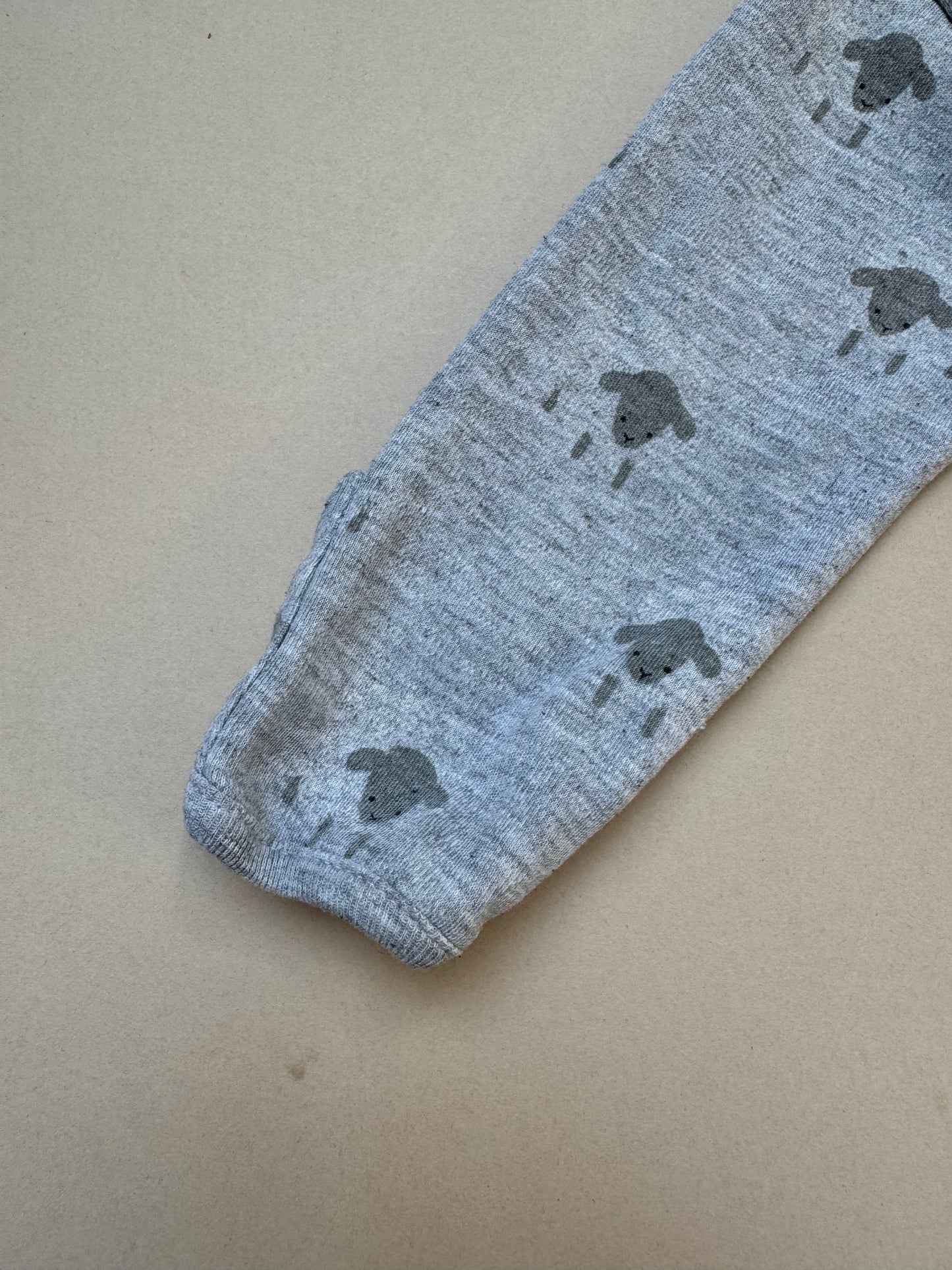 JoJo Maman Bebe Sheep Long Sleeved Cotton Onesie in 0-3 Months