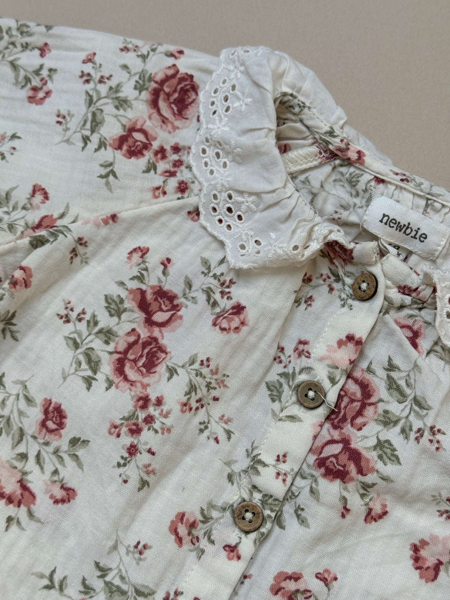 Newbie Rose Printed Blouse in 4-6 Months