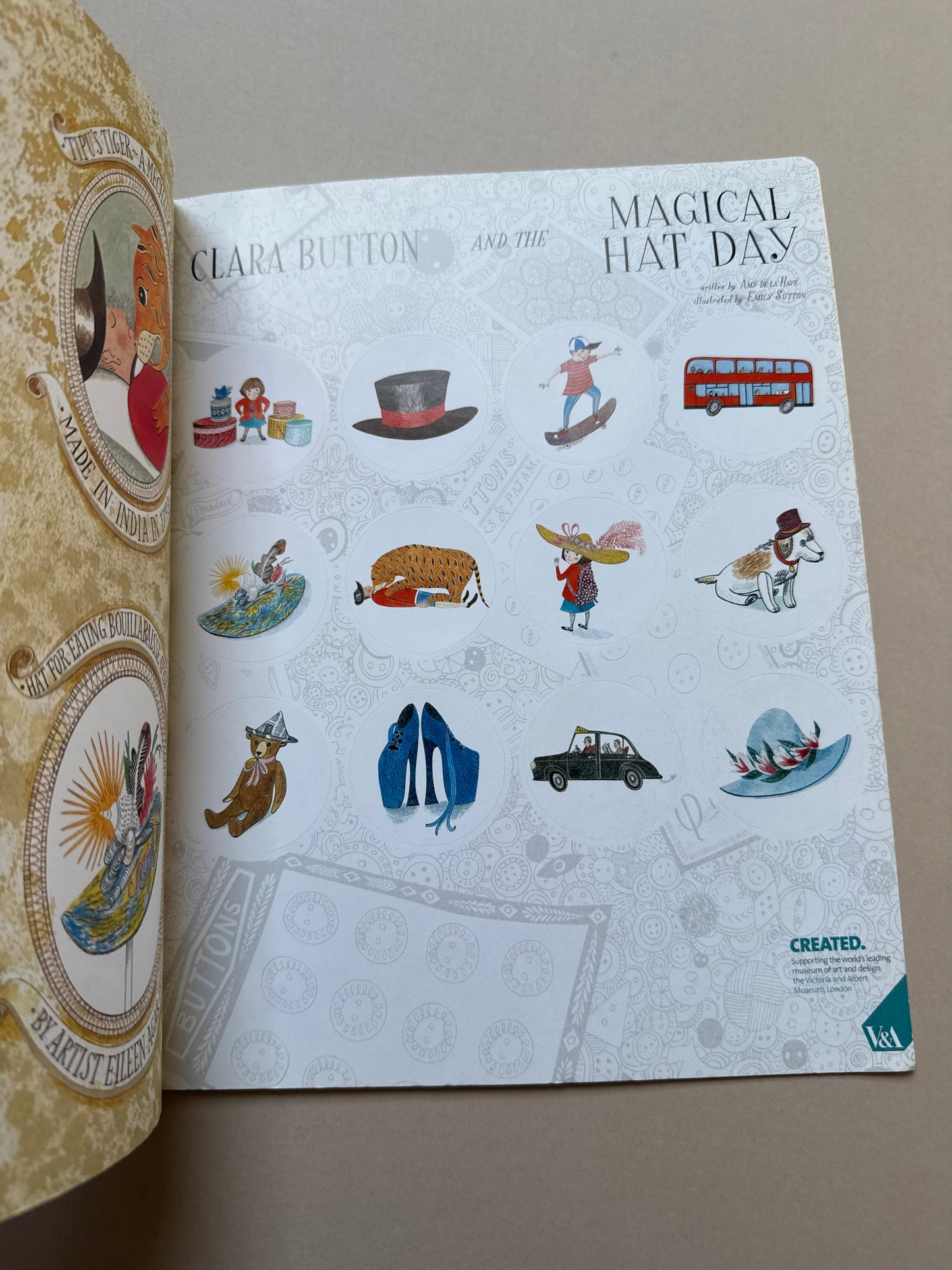 Clara Button & The Magical Hat Day Paperback Book By Amy De La Haye