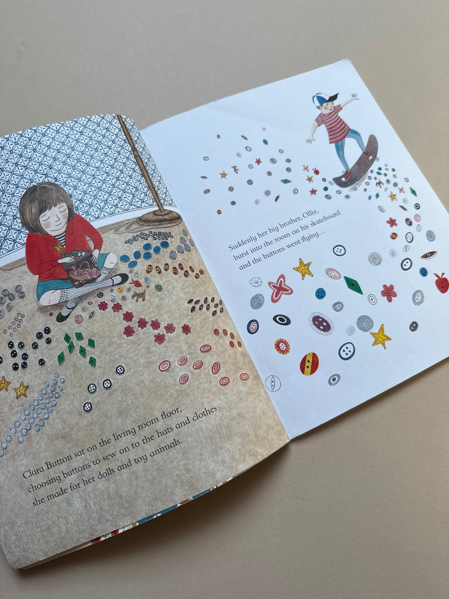 Clara Button & The Magical Hat Day Paperback Book By Amy De La Haye