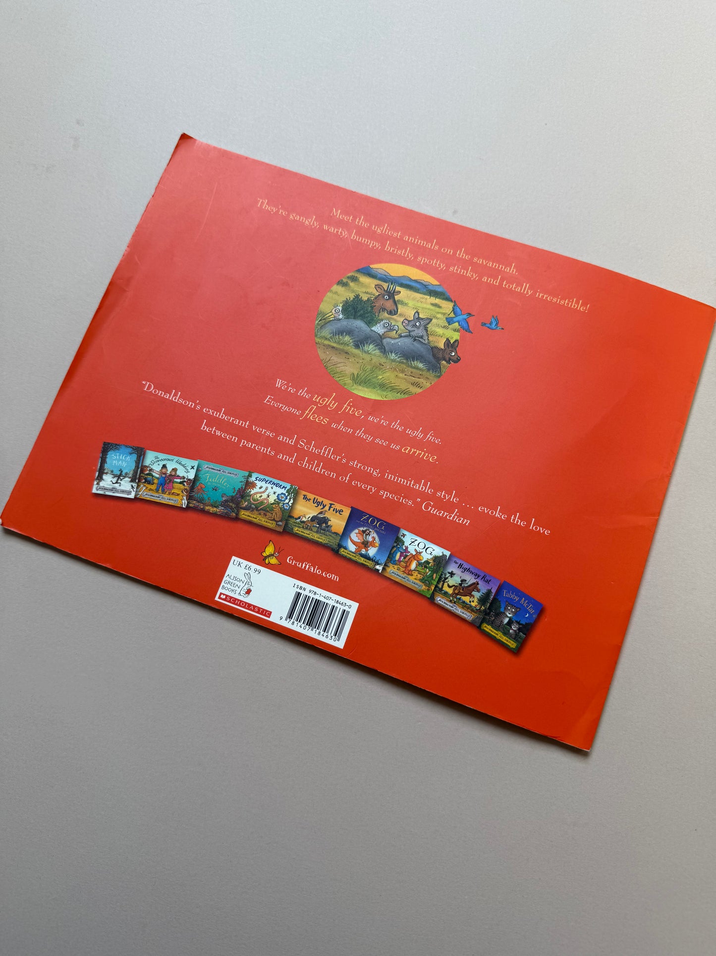 The Ugly Five Paperback Book By Julia Donaldson