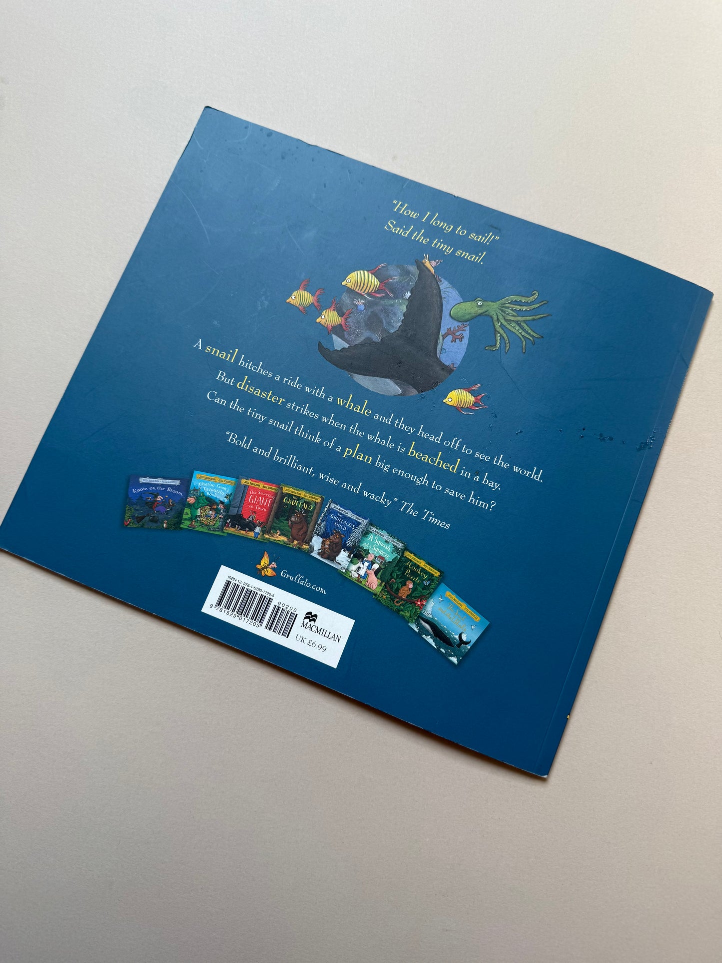 The Snail & The Whale Paperback Book By Julia Donaldson
