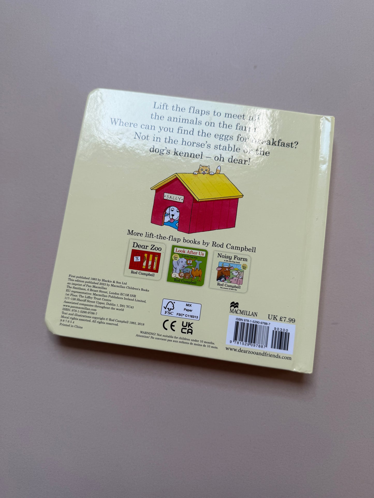 Oh Dear! Lift the Flap Board Book By Rod Campbell
