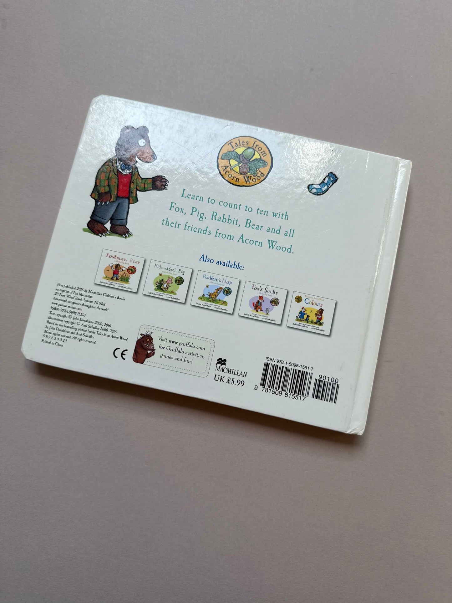 Tales From Acorn Wood: Counting Board Book By Julia Donaldson
