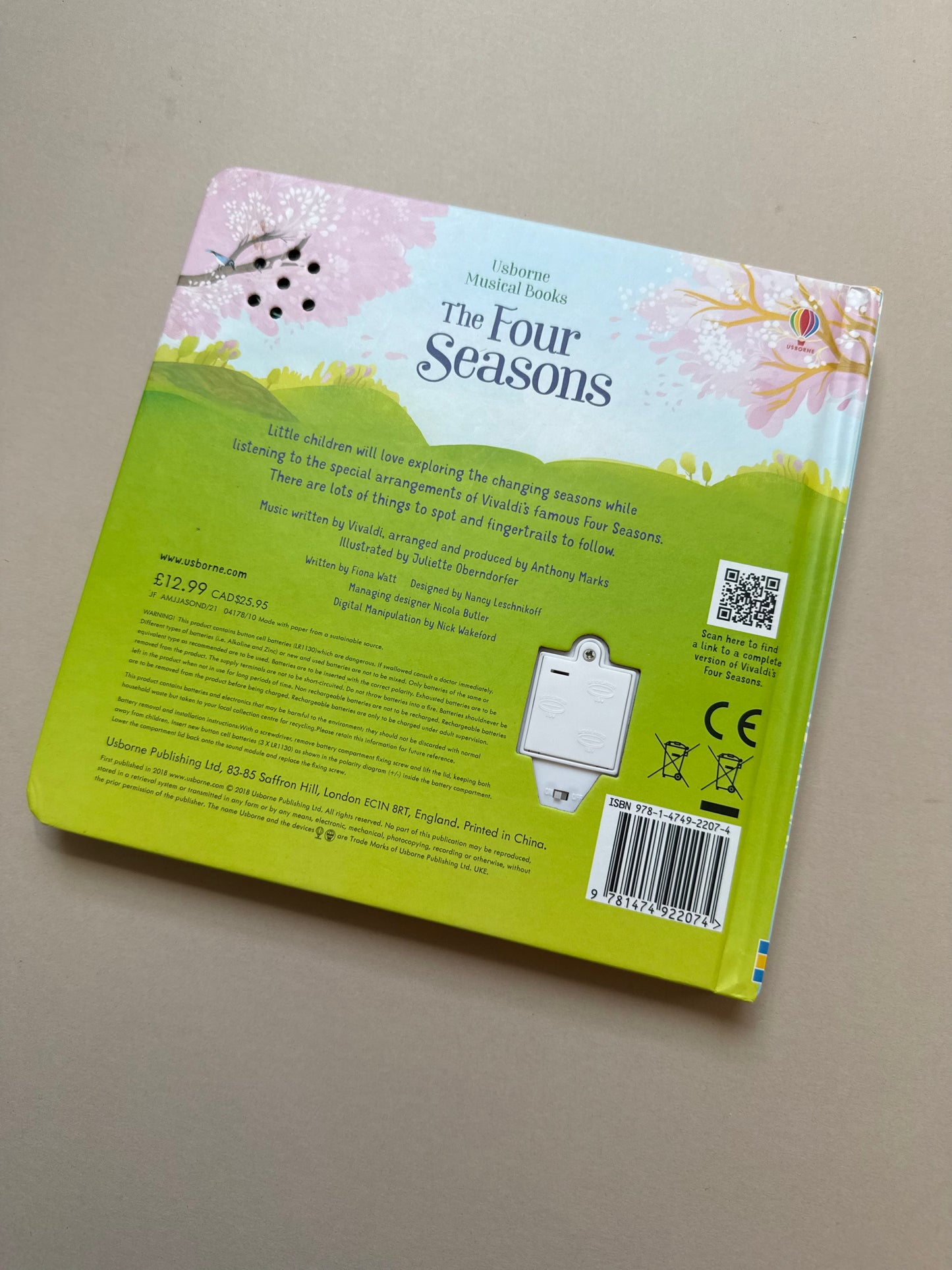 Usborne Musical Books: The Four Seasons Boardbook