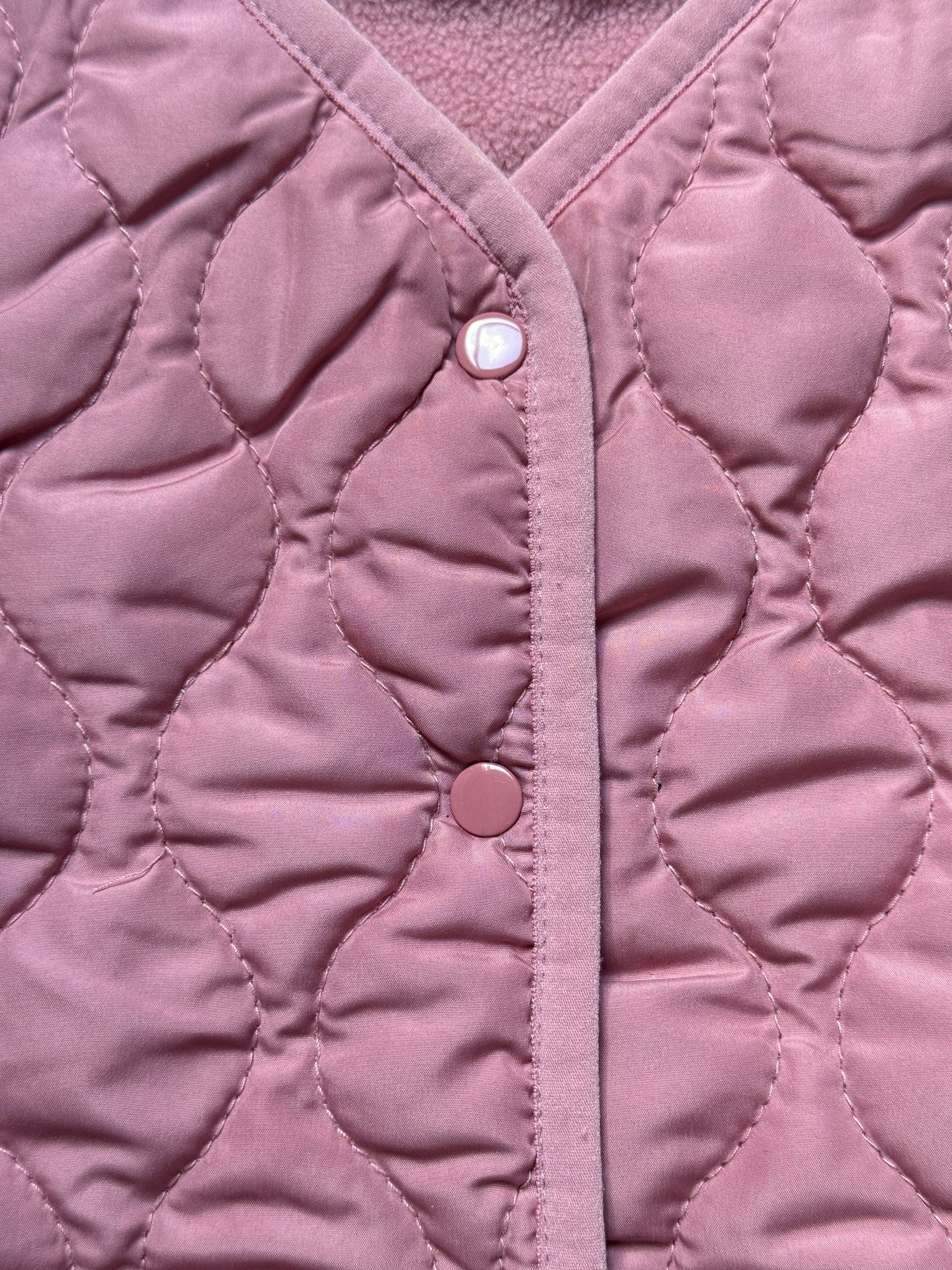 Next Dusky Pink Quilted Gilet in 9-12 Months
