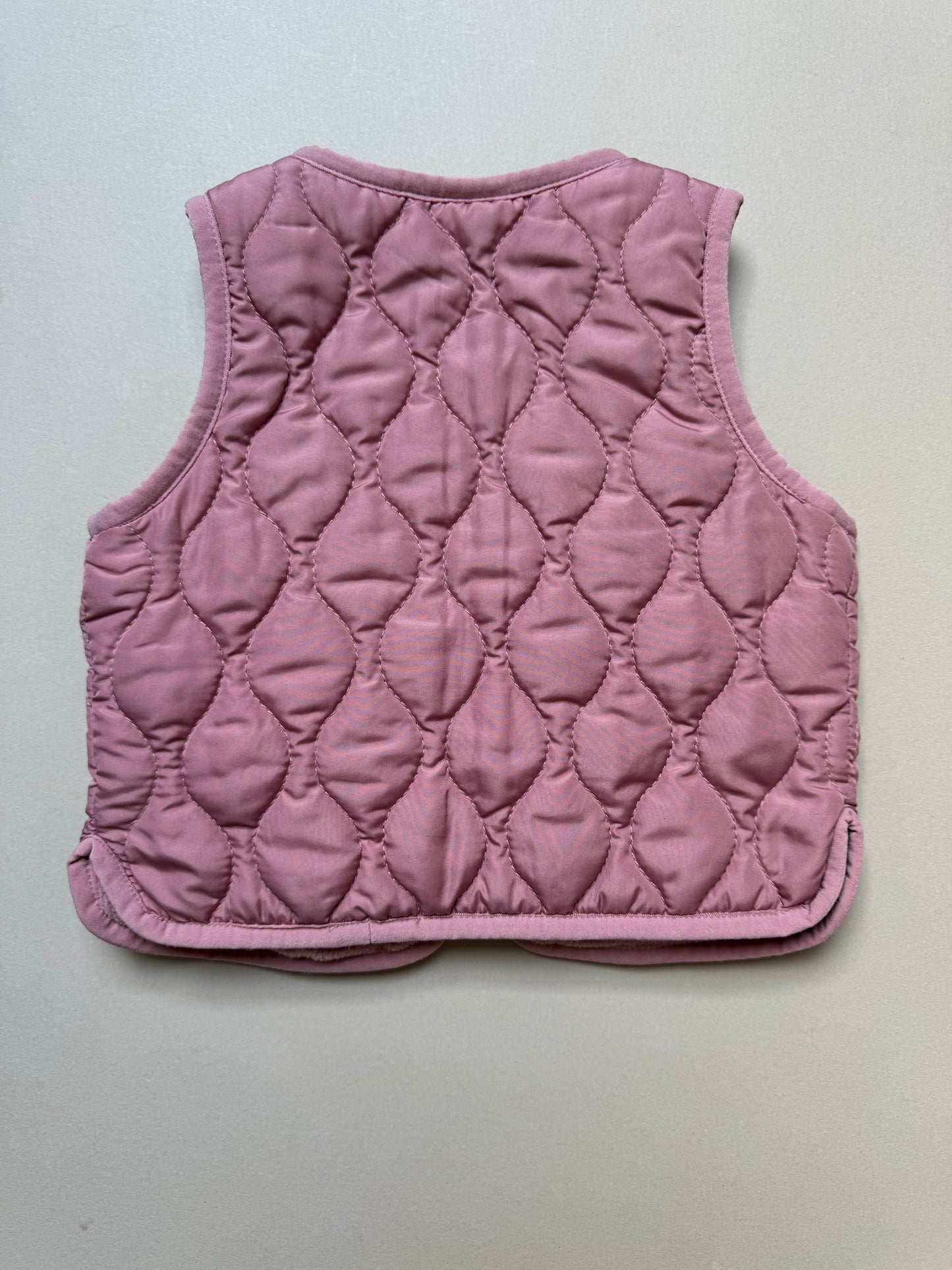 Next Dusky Pink Quilted Gilet in 9-12 Months