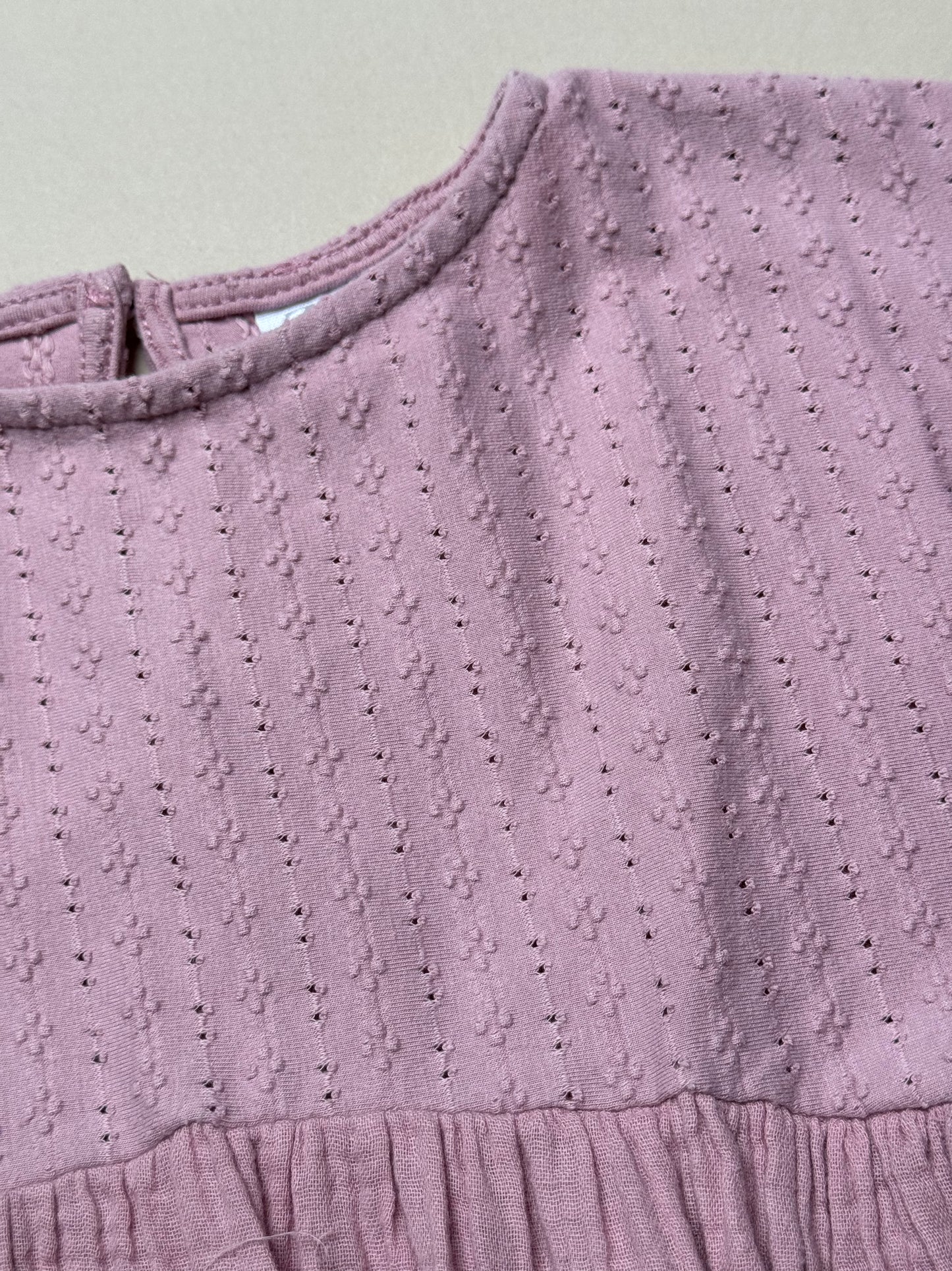 Zara Dusky Pink Lightweight Cotton Dress in 4-5 Years