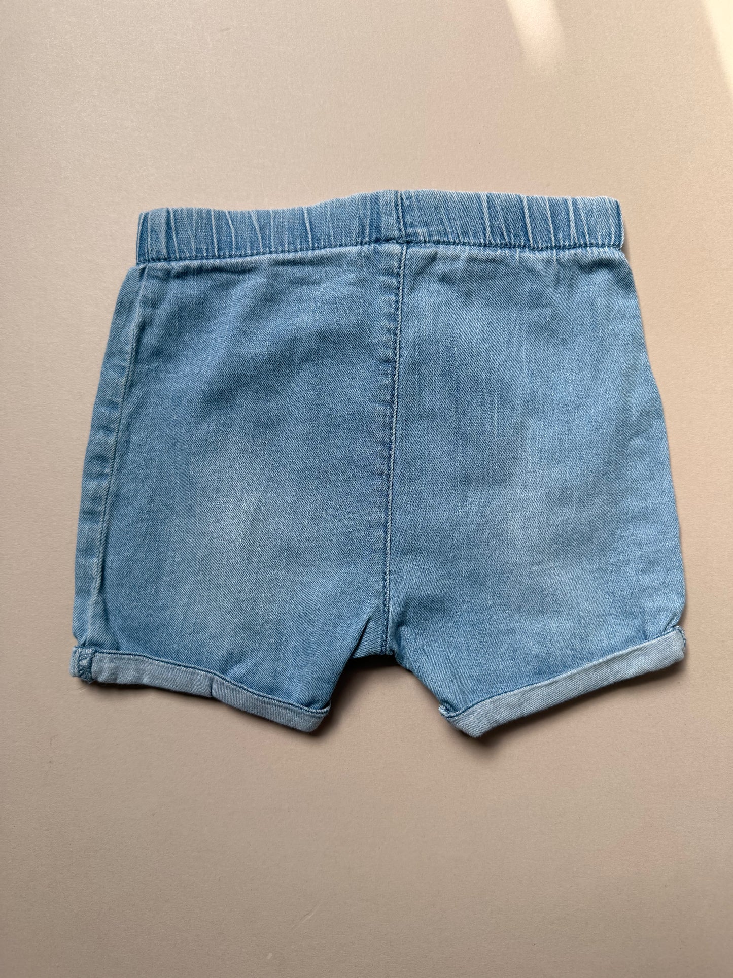 TU Oversized Lightweight Denim Shorts in 6-9 Months