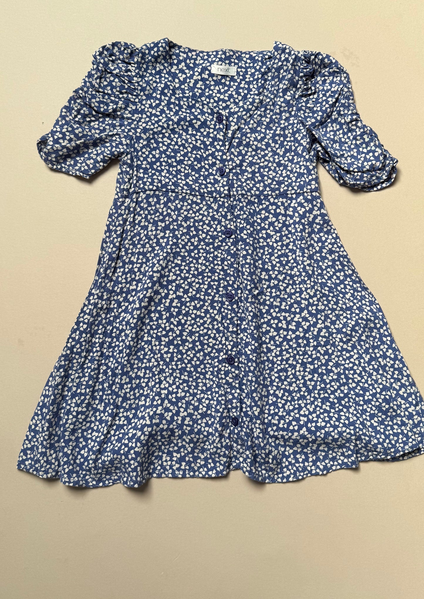 Next Puff Sleeved Printed Summer Dress in 5 Years