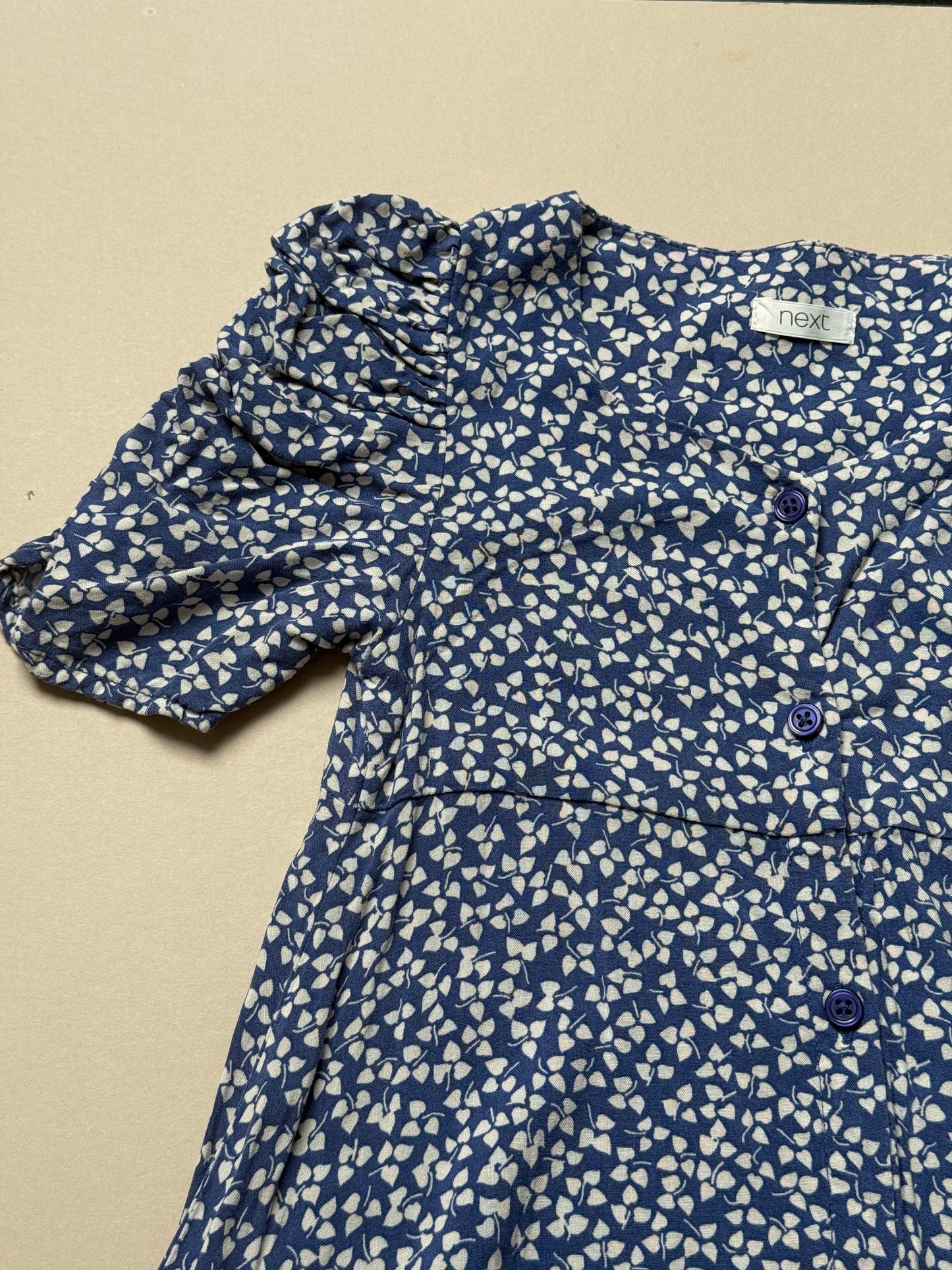 Next Puff Sleeved Printed Summer Dress in 5 Years