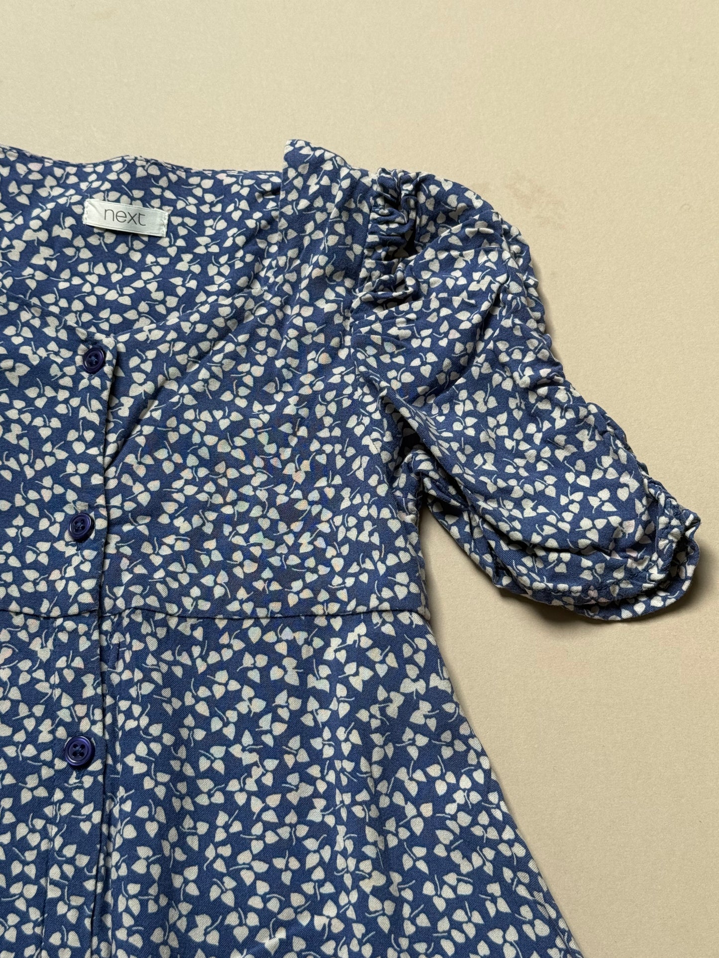 Next Puff Sleeved Printed Summer Dress in 5 Years