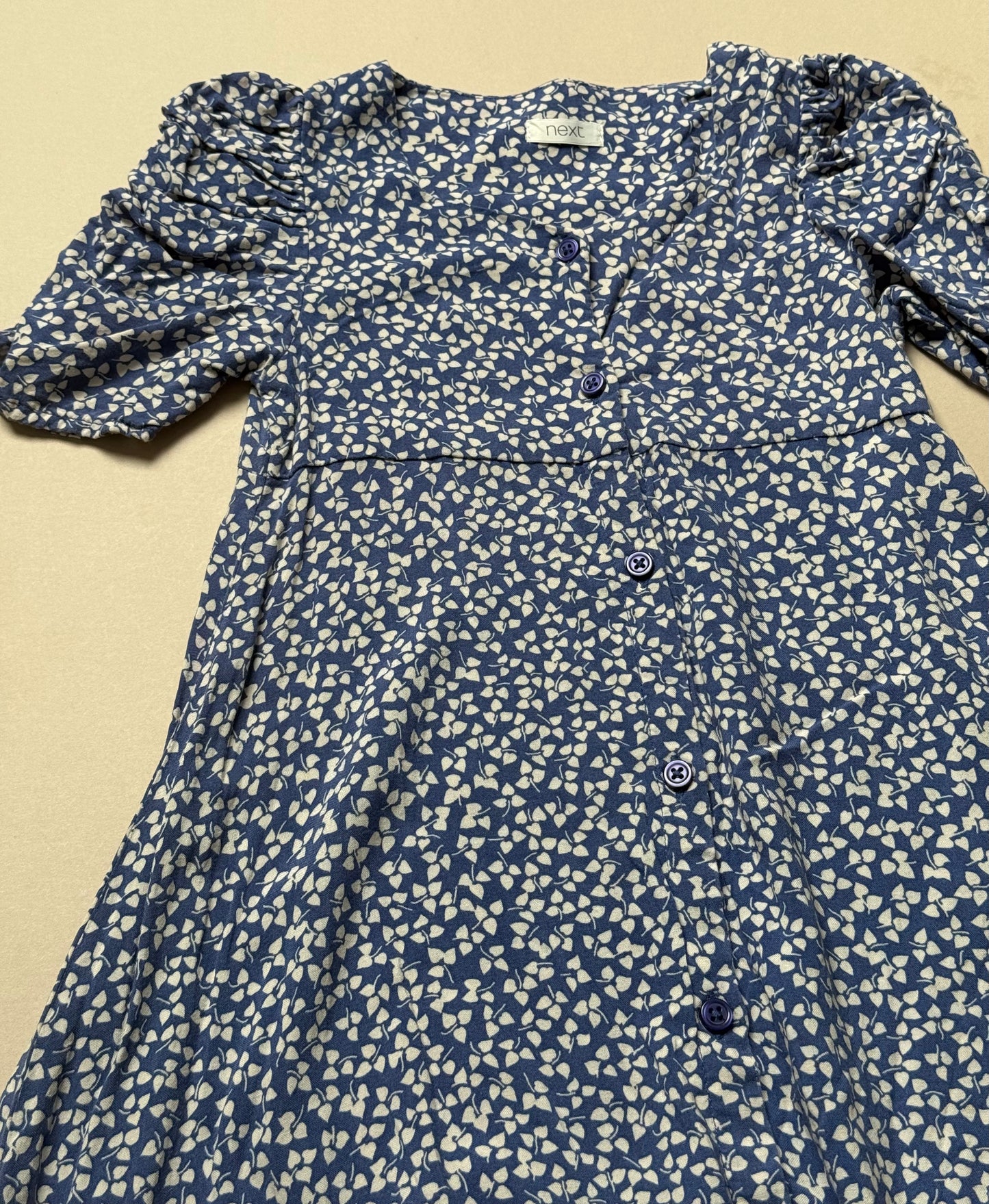 Next Puff Sleeved Printed Summer Dress in 5 Years