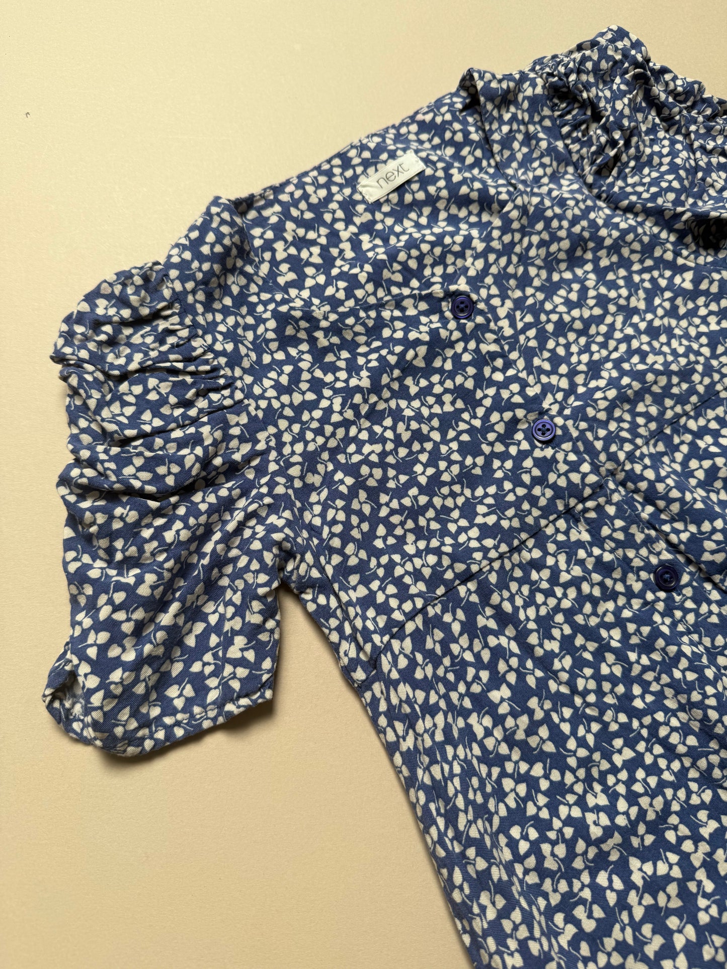 Next Puff Sleeved Printed Summer Dress in 5 Years